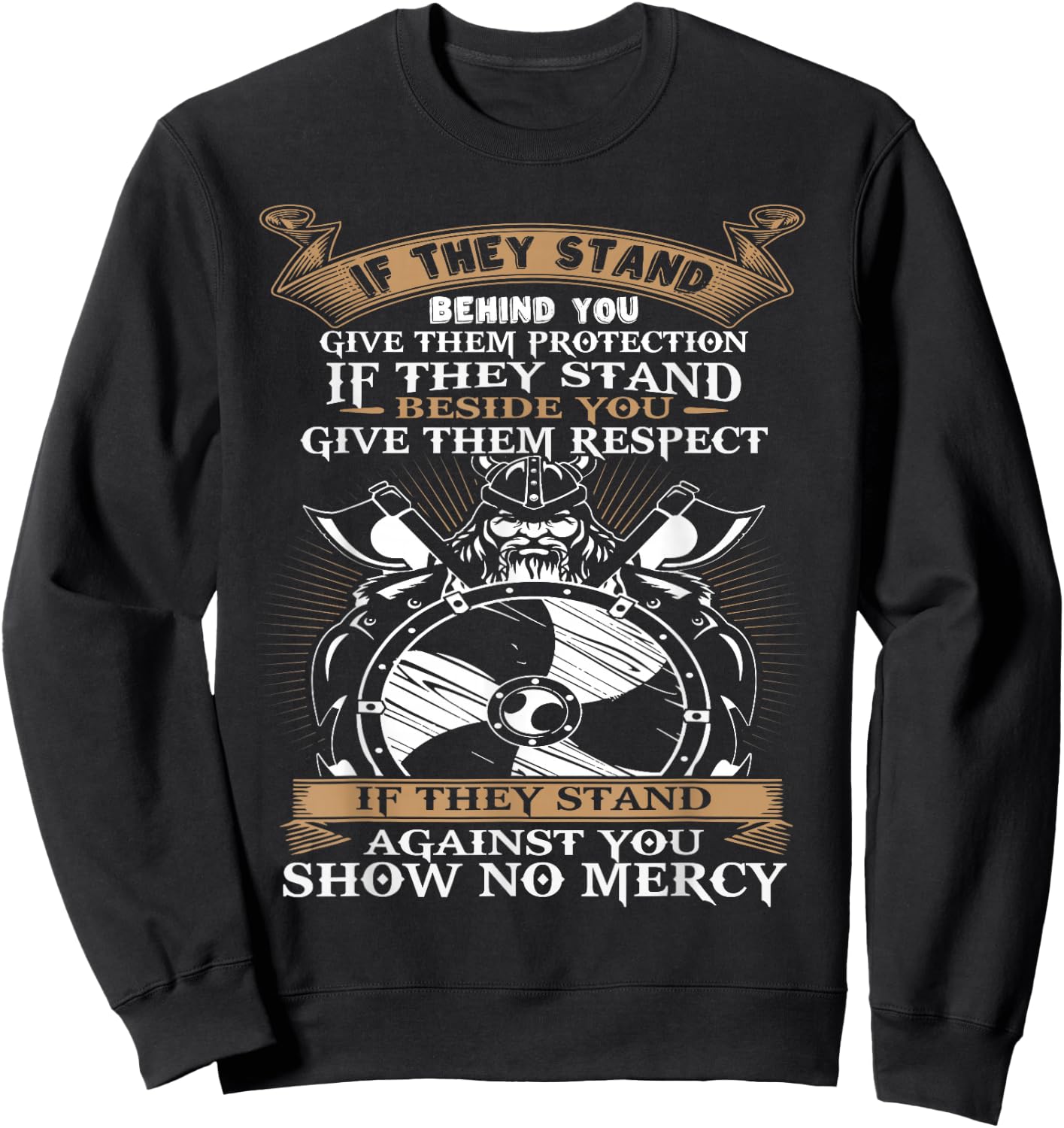 Norse Viking Axe Odin Valhalla Nordic Mythology God Gift Sweatshirt - Sweatshirt | Black