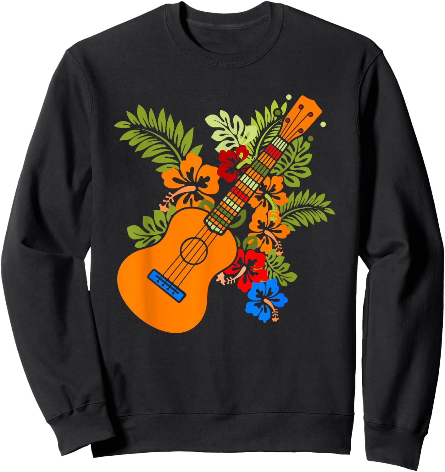 Uke Guitar Ukuele Guitarist - Ukulele Sweatshirt - Sweatshirt | Black