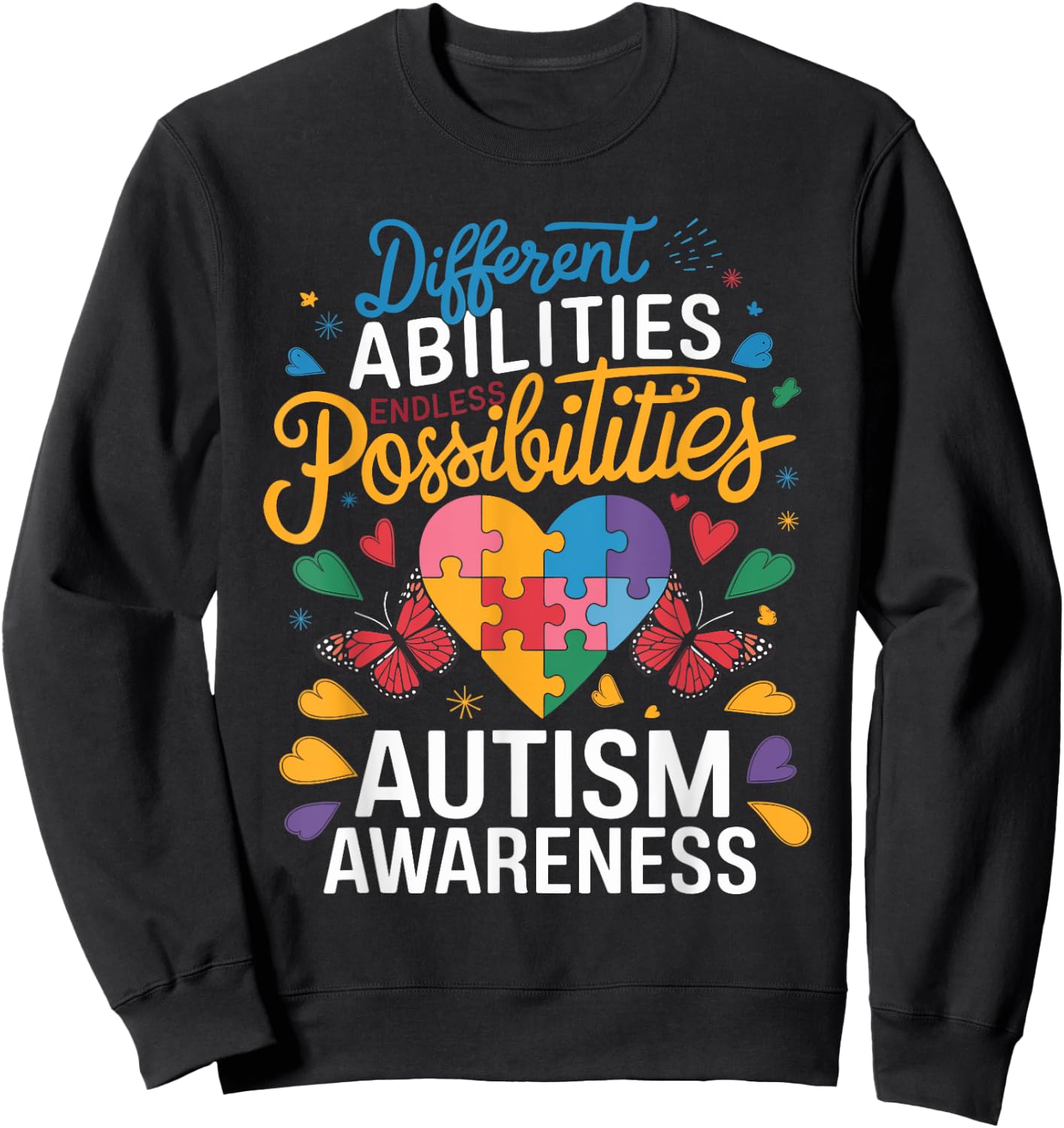 Autism Awareness Month Sweatshirt - Sweatshirt | Black