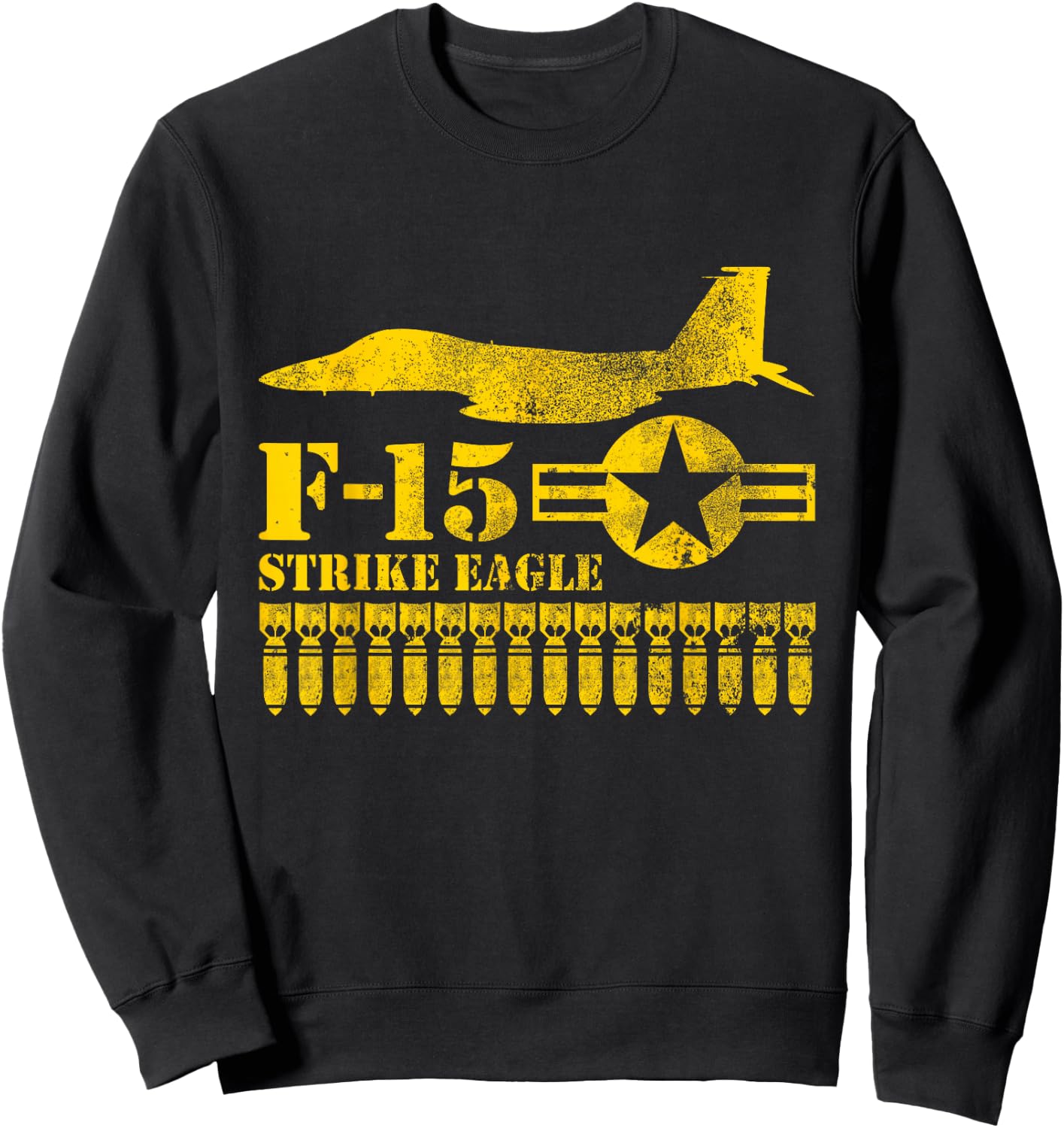 F-15 Strike Eagle Air Force T shirt Sweatshirt - Sweatshirt | Black