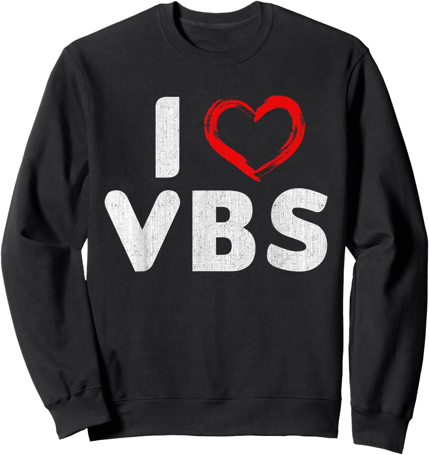 VBS I love Vacation Bible School Christian Church Shirt Sweatshirt - Sweatshirt | Black