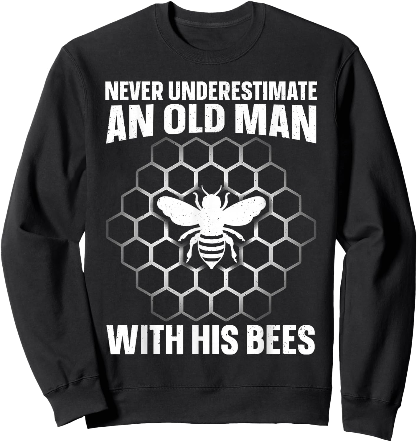 Beekeeping Art Dad Grandpa Bee Apiary Beekeeper Sweatshirt - Sweatshirt | Black