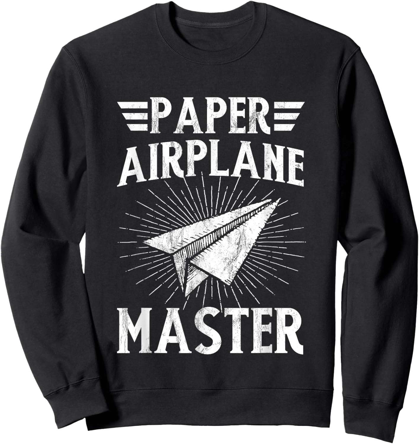 Paper Airplane Master Classroom Teacher Sweatshirt - Sweatshirt | Black