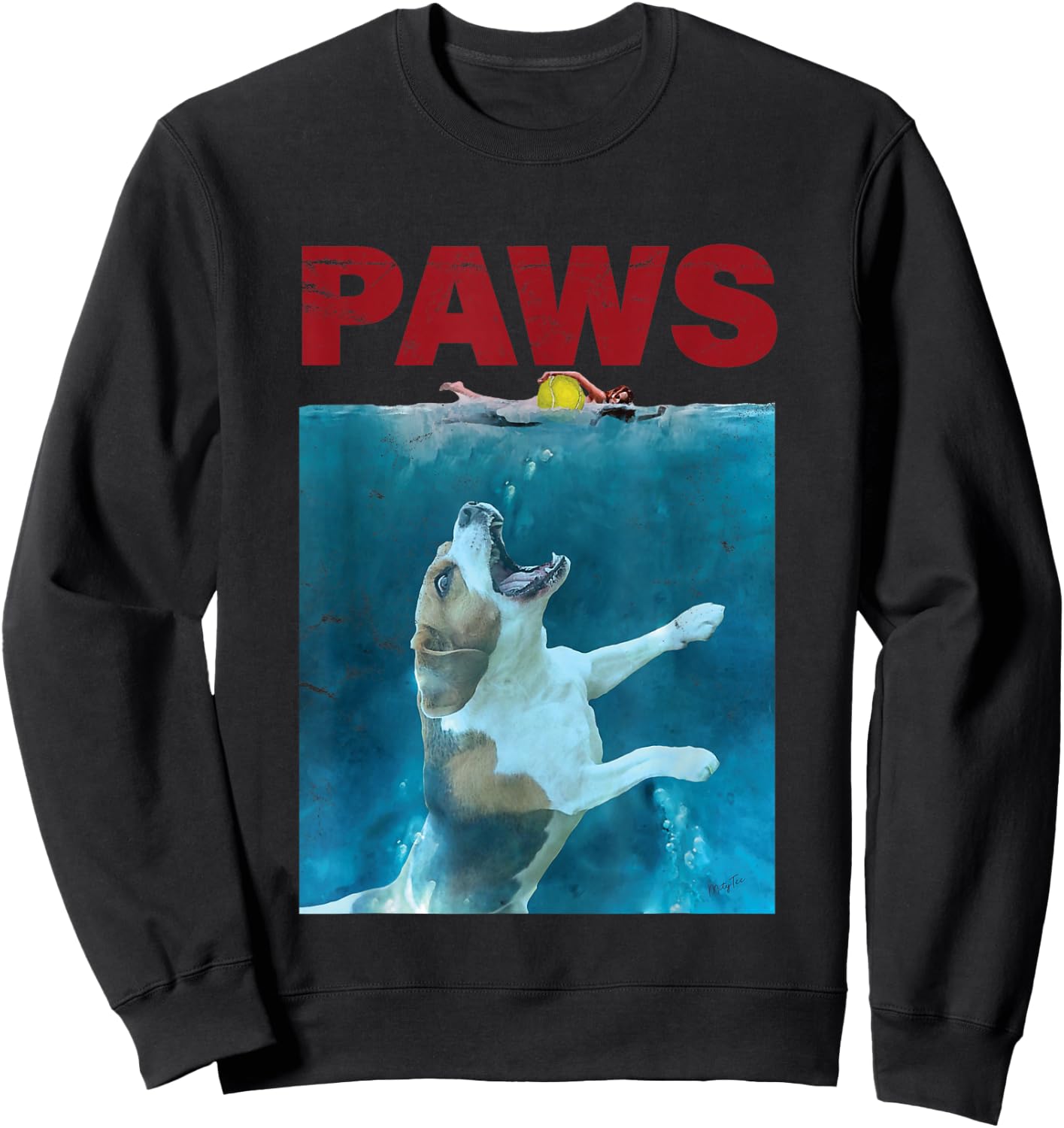 Funny Beagle | Underwater Dogs Sweatshirt - Sweatshirt | Black