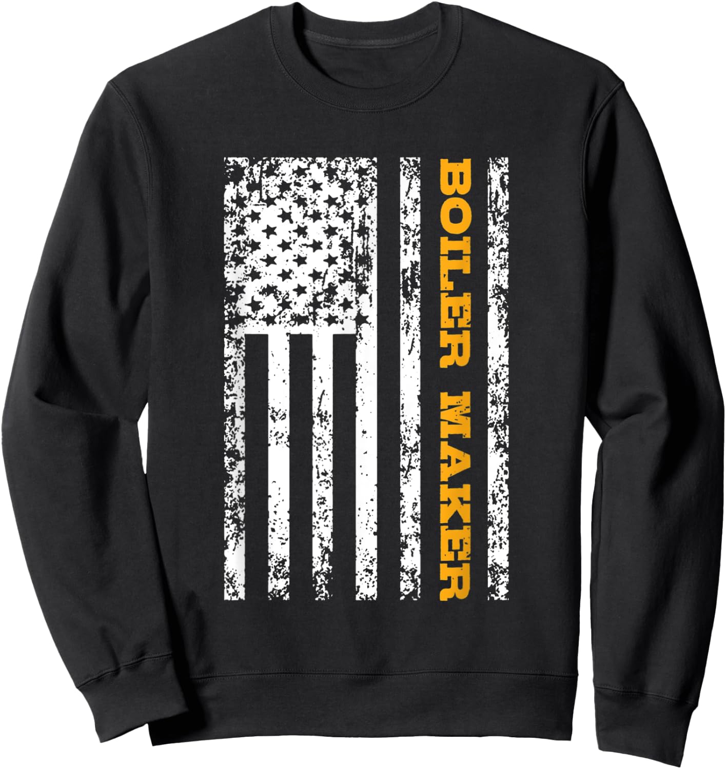 Boiler Maker USA Flag Gift Women Men Sweatshirt - Sweatshirt | Black