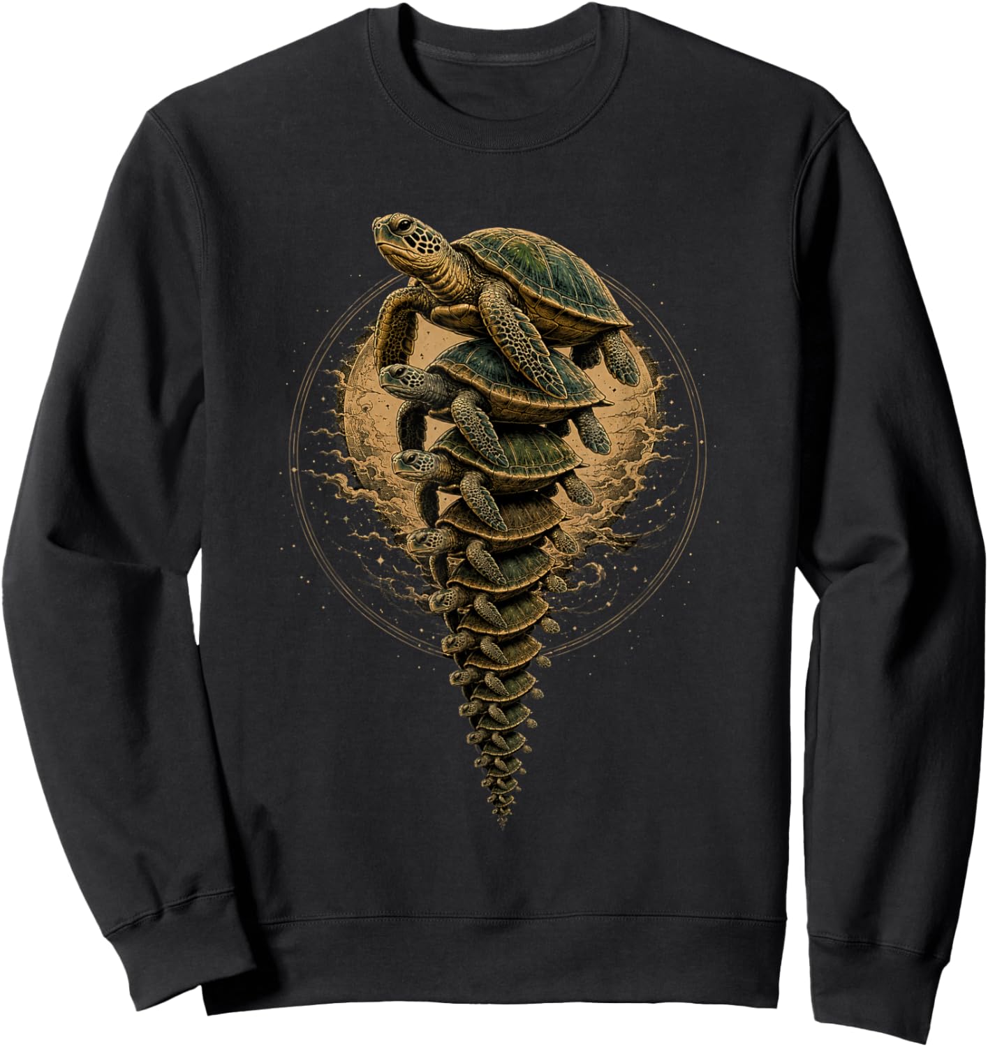 Turtles All The Way Down Scientific Cosmology Free Will Sweatshirt - Sweatshirt | Black