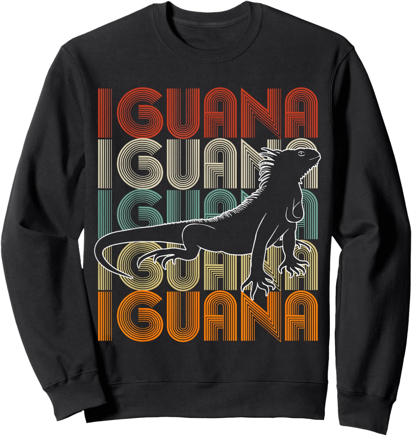 Animal Wildlife Nature Reptile Gift Iguana Sweatshirt - Sweatshirt | Black