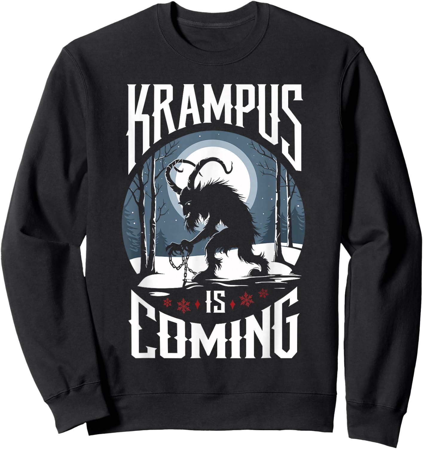 Krampusnacht Christmas Monster Krampus Lover Festive Horror Sweatshirt - Sweatshirt | Black