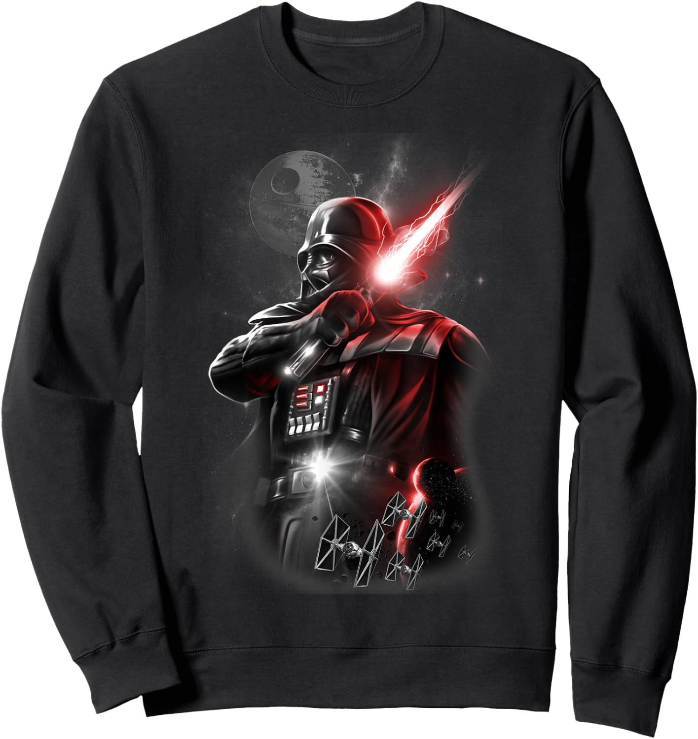 Star Wars Darth Vader Lightsaber Portrait Sweatshirt - Sweatshirt | Black