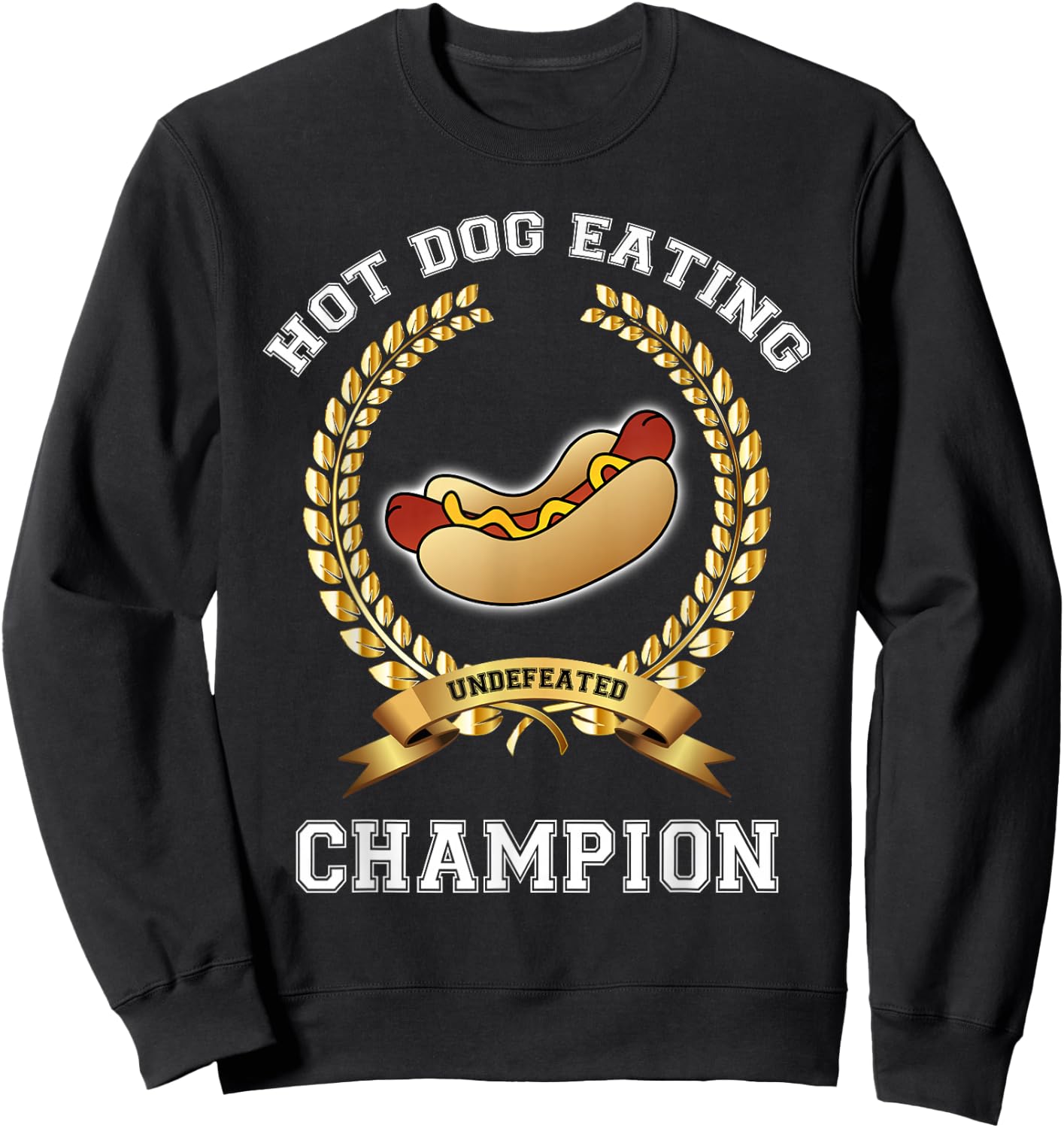 Hotdog Eating Contest Shirt Hot Dog Lover Gift Sweatshirt - Sweatshirt | Black