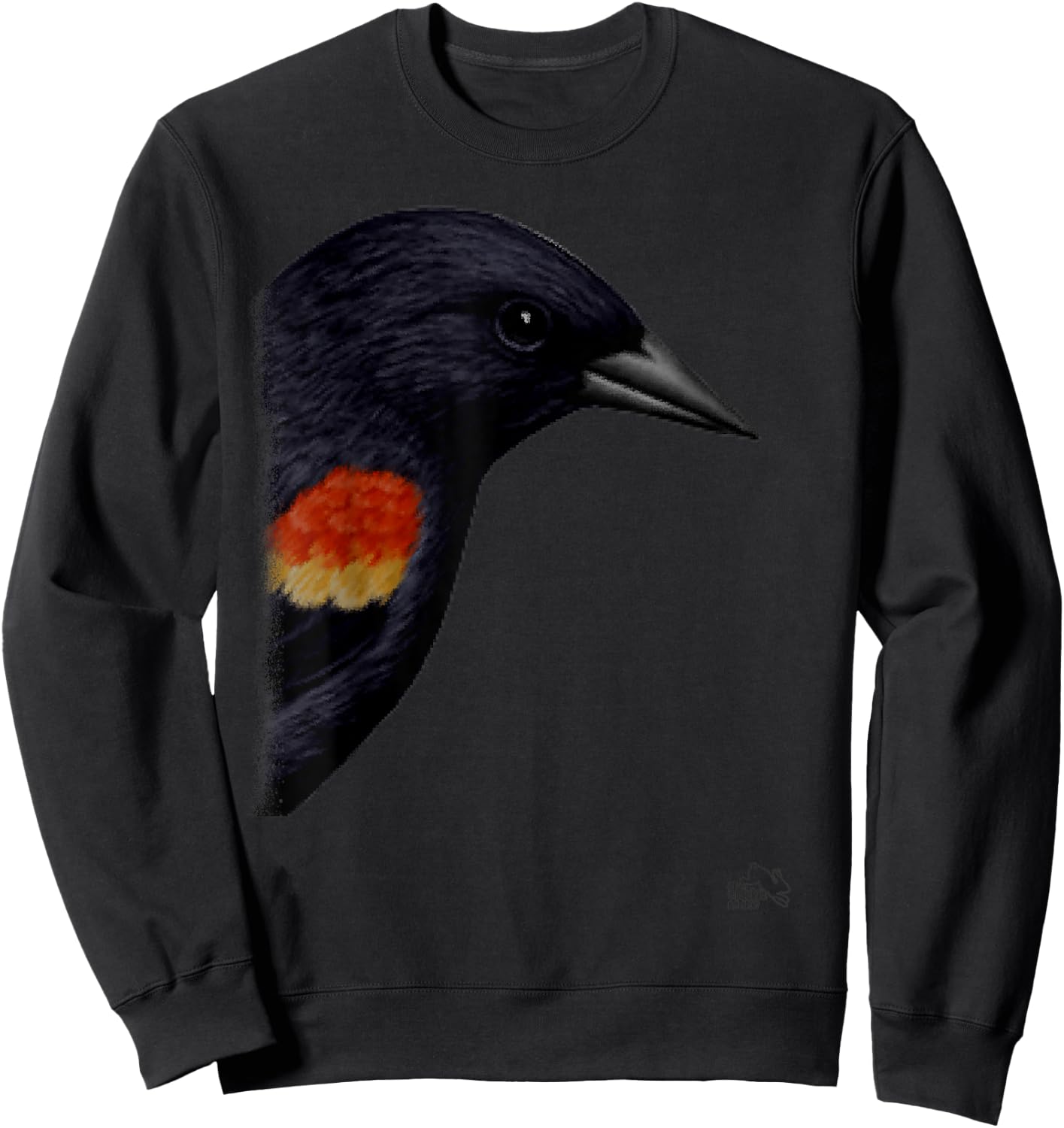 Red Winged Black Bird Sweatshirt - Sweatshirt | Black