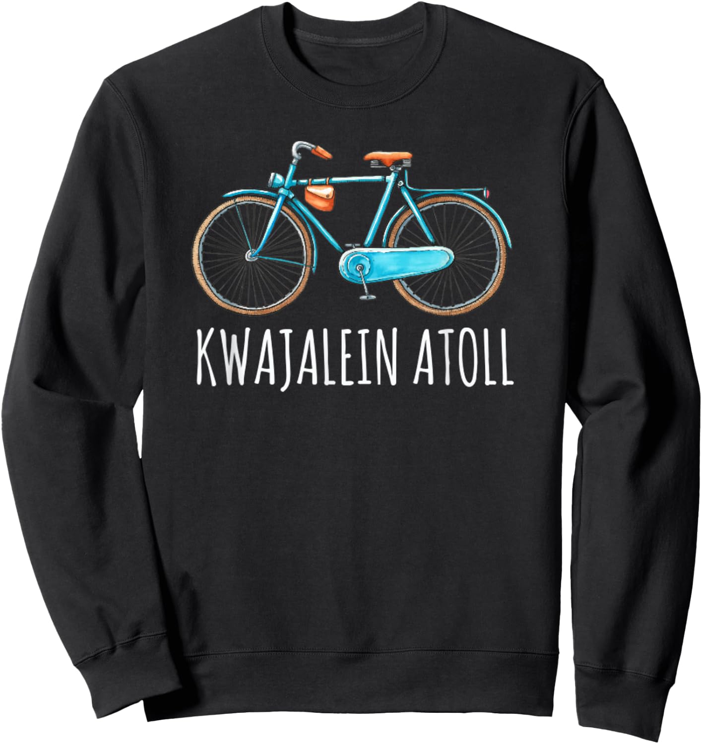 Kwajalein Atoll Shirt Marshall Islands Bicycle Bike Sweatshirt - Sweatshirt | Black