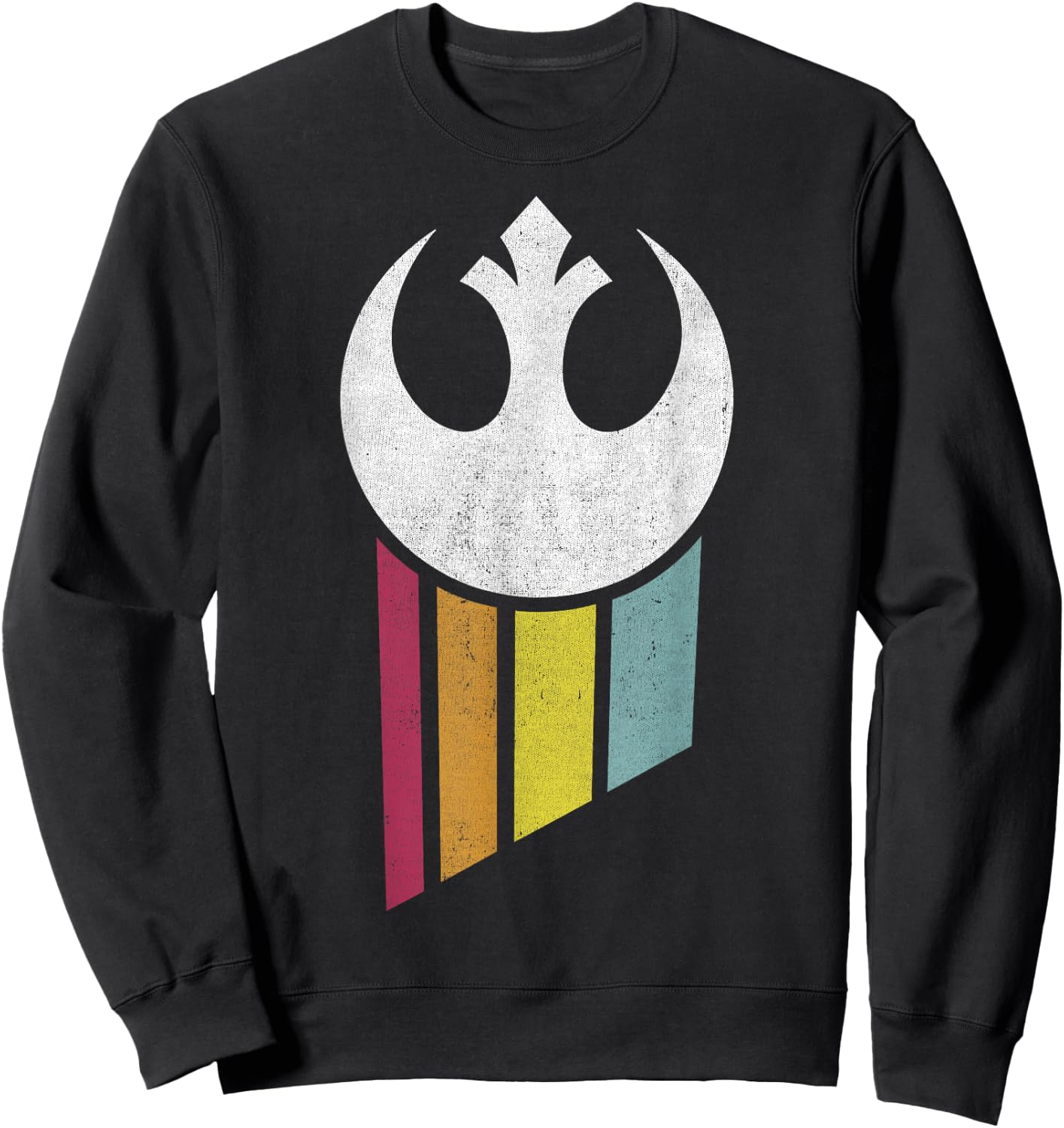 Star Wars Rebel Rainbow Logo Graphic Sweatshirt - Sweatshirt | Black