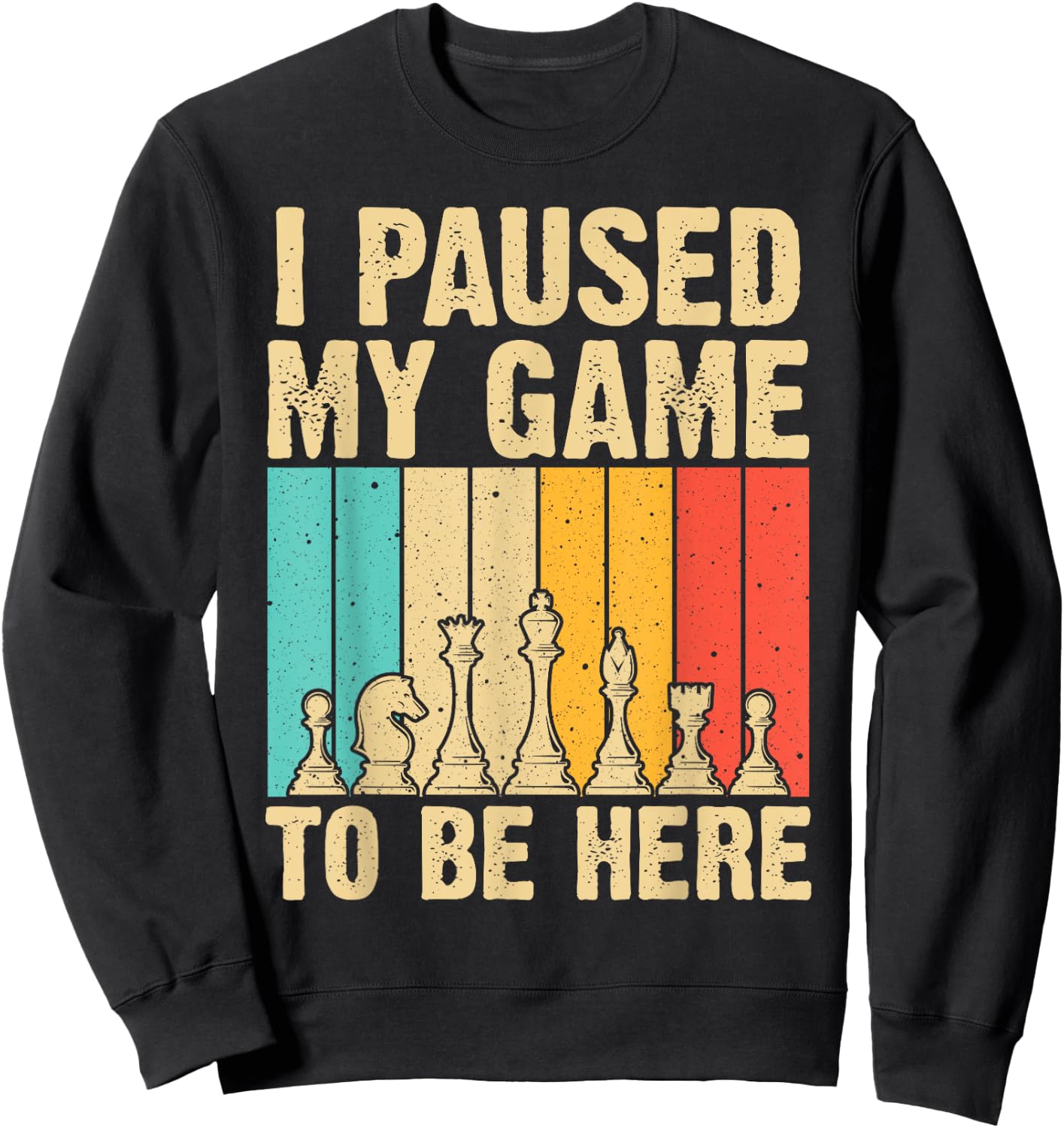 Cool Chess Art Women Kids Chess Player Chess Lover Sweatshirt - Sweatshirt | Black