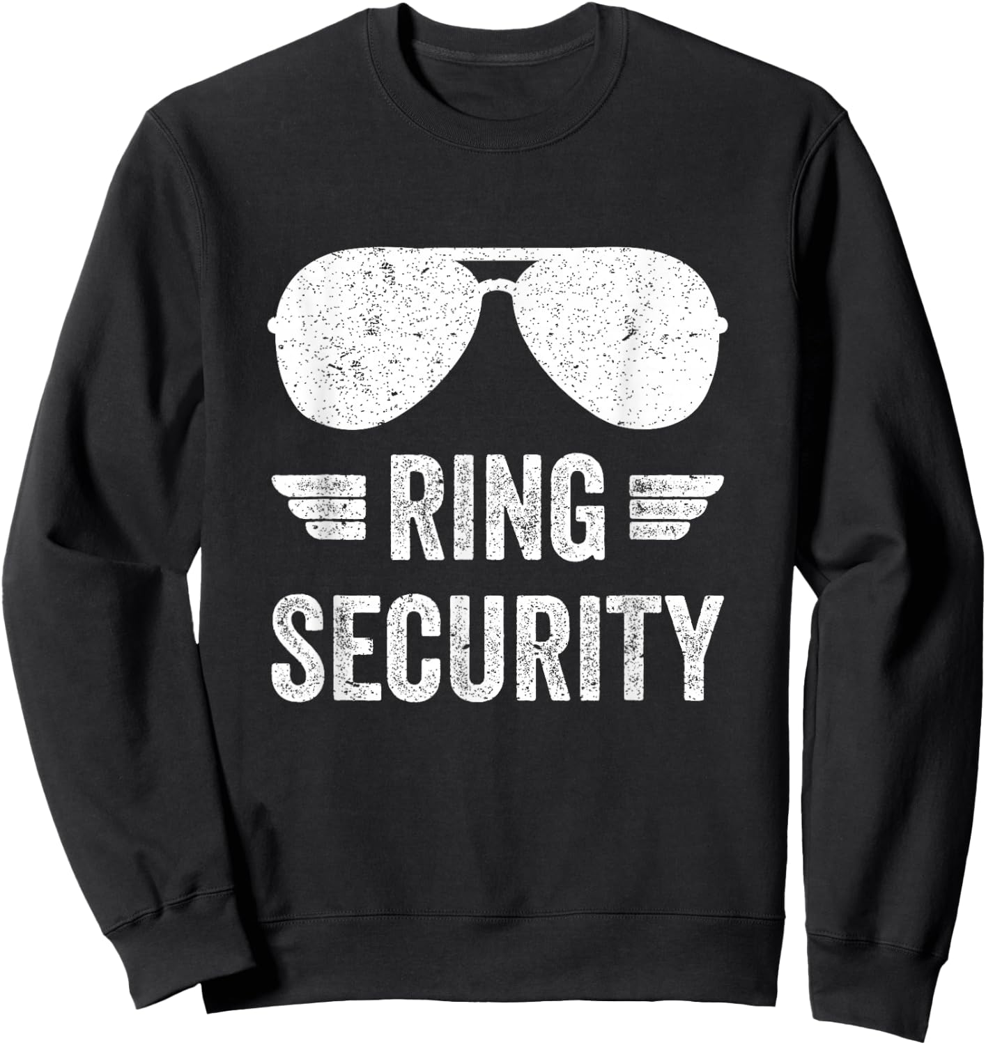 Ring Security Funny for Ring Bearer Boys Youth Men Sweatshirt - Sweatshirt | Black