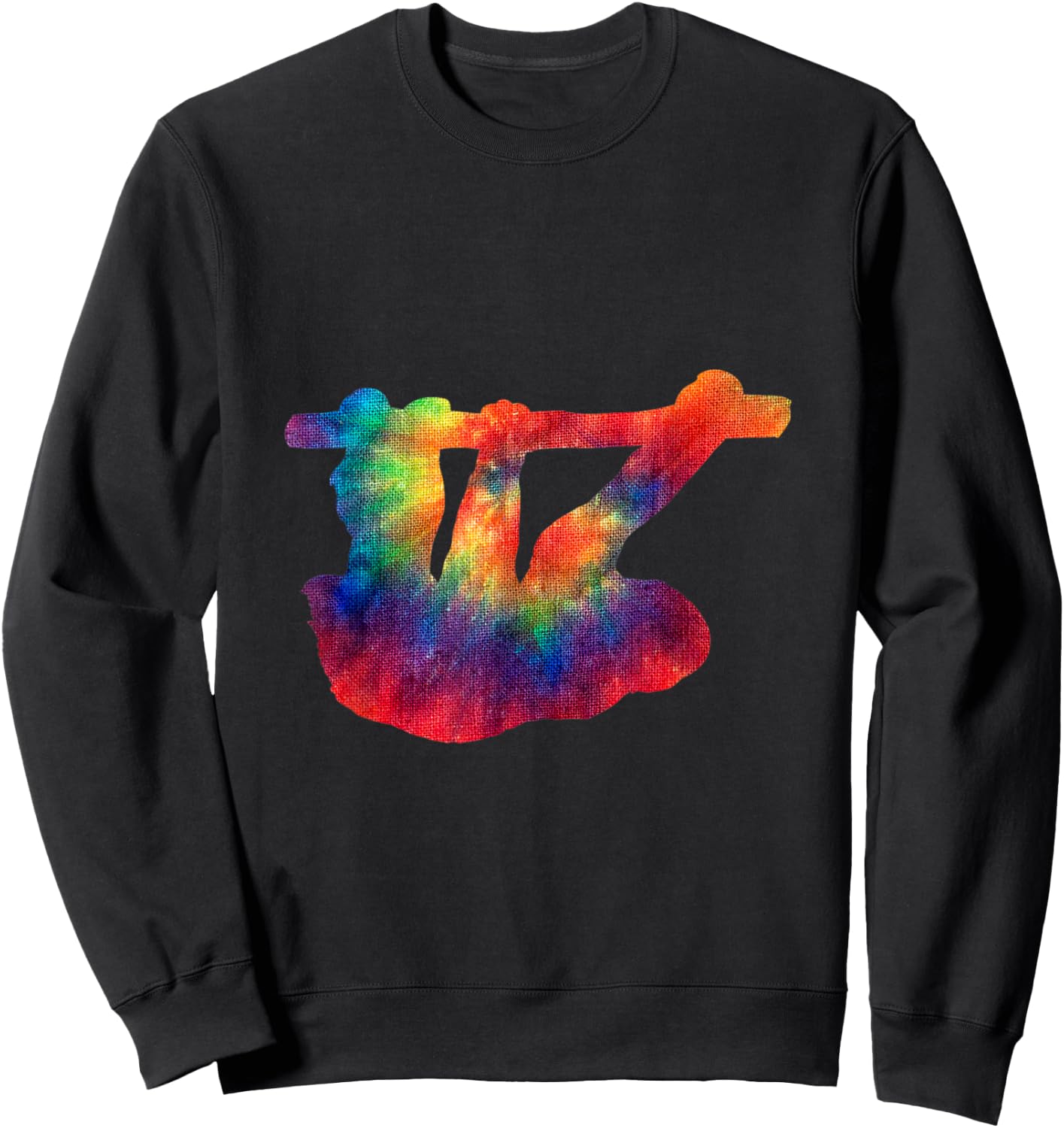 Tie Dye Sloth Tie Dyed Animals T Shirt Sweatshirt - Sweatshirt | Black