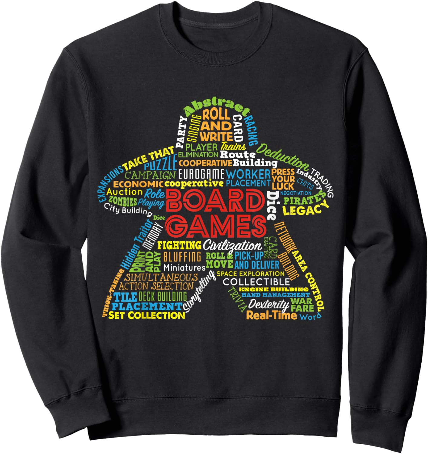 Board Game Mechanics Sweatshirt - Sweatshirt | Black