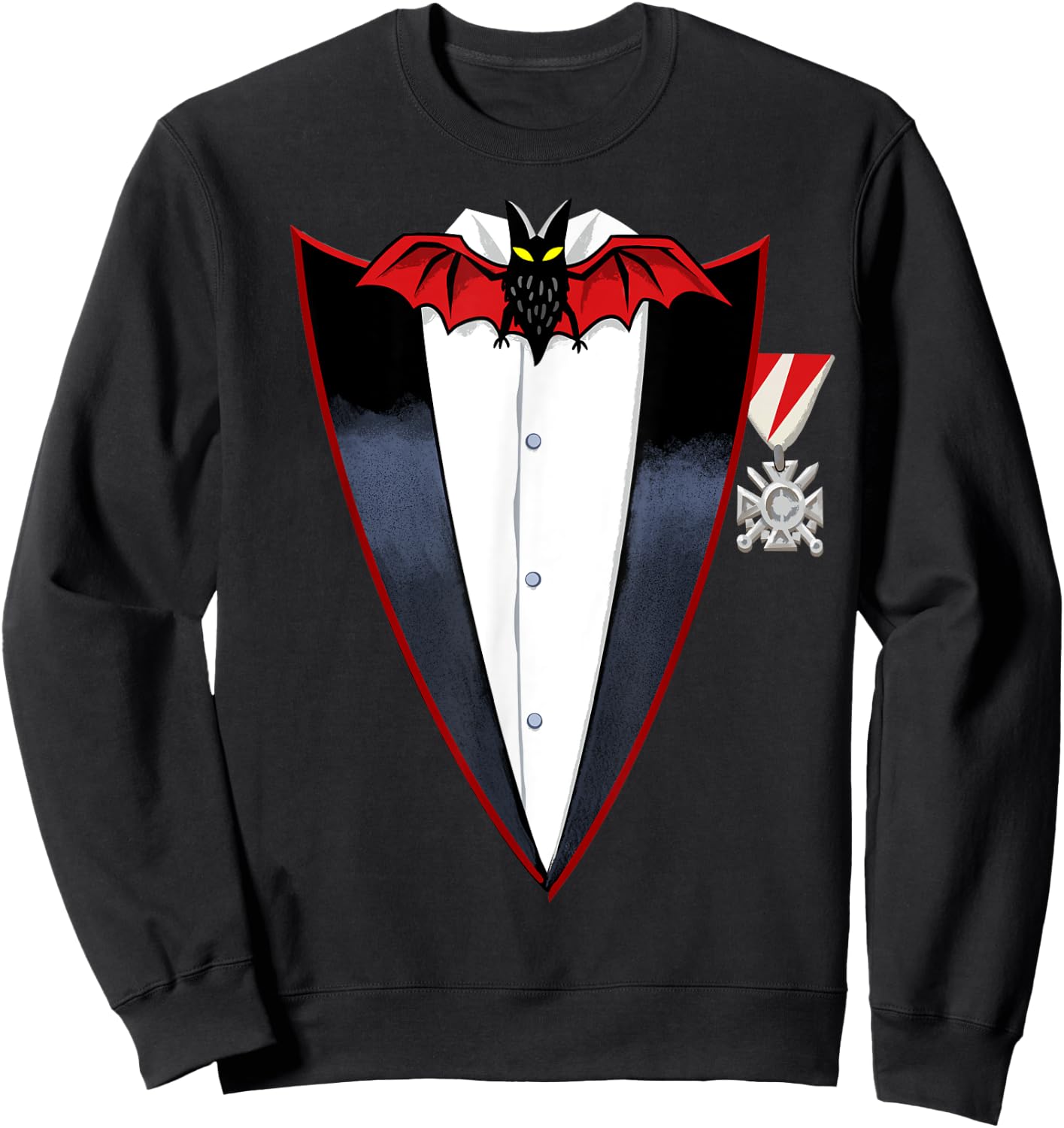 Realistic Dracula Tuxedo - Instant costume Sweatshirt - Sweatshirt | Black