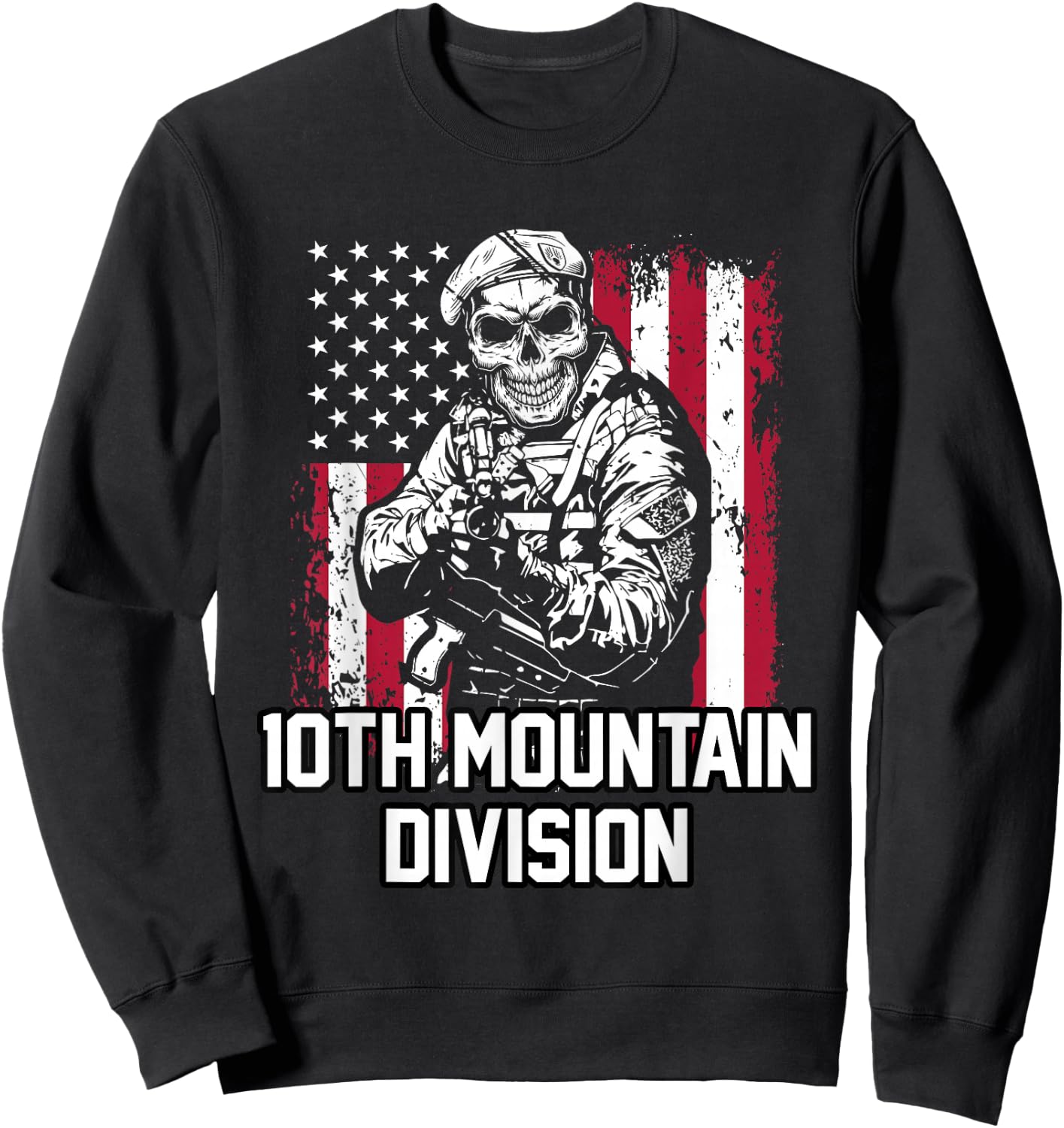 10th Mountain Division Sweatshirt - Sweatshirt | Black
