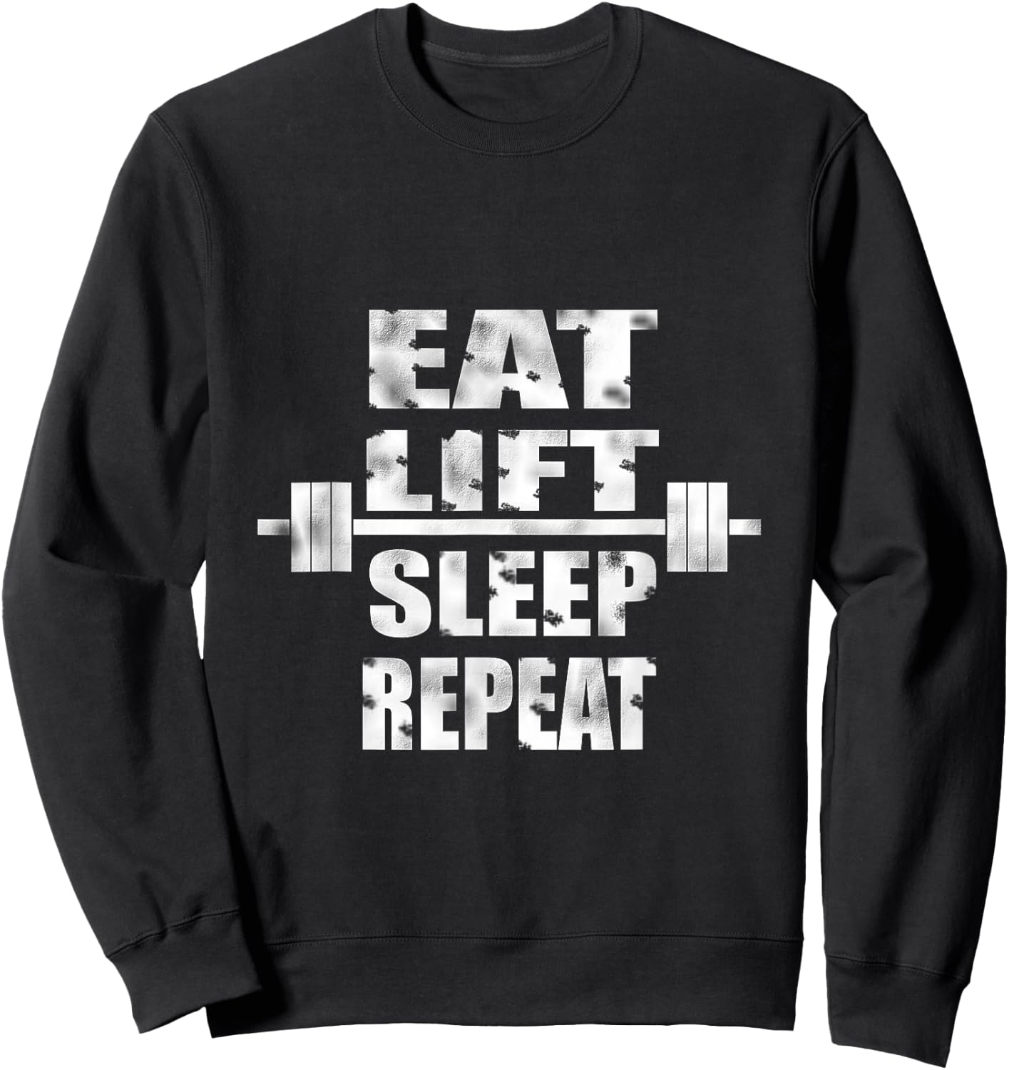 Eat Lift Sleep Repeat Sweatshirt - Sweatshirt | Black