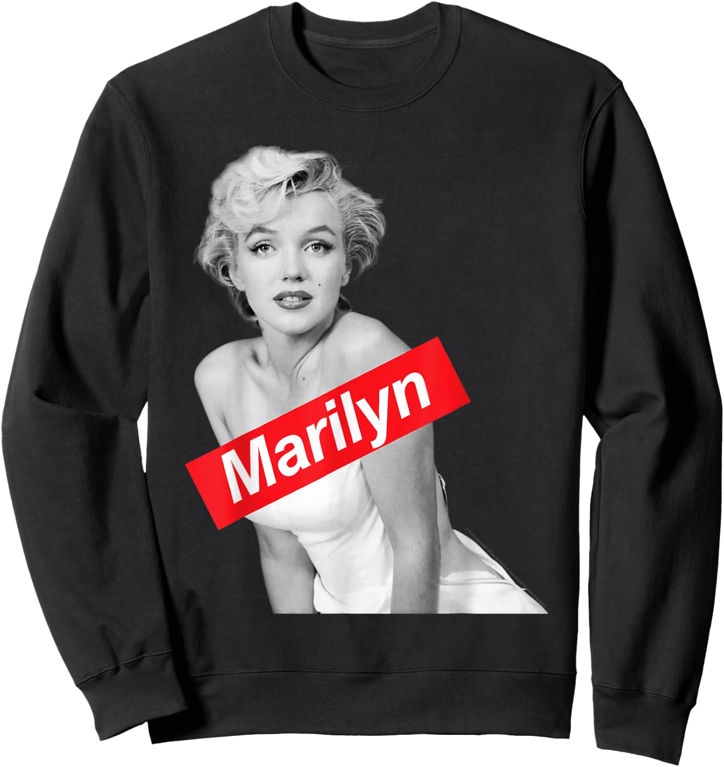 Marilyn Monroe barred posing Sweatshirt - Sweatshirt | Black