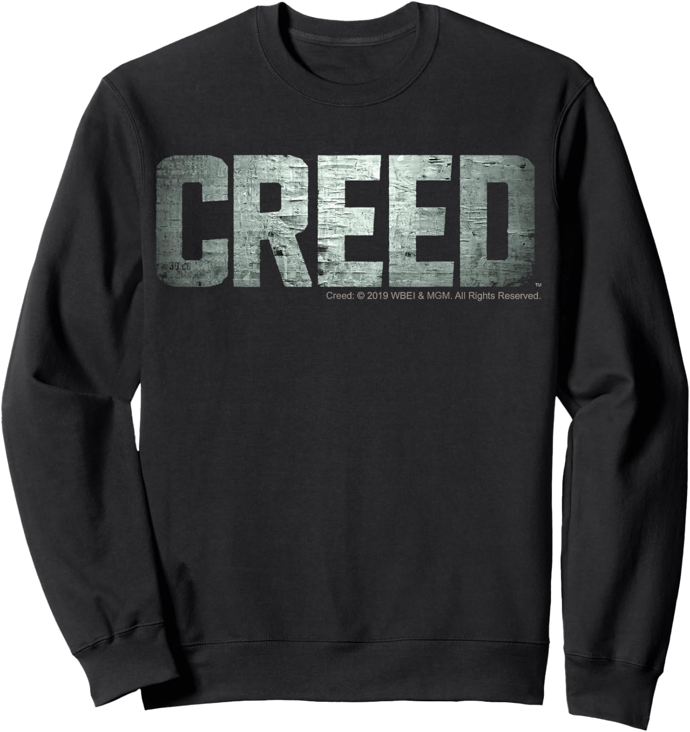 Creed Distressed Silver Movie Logo Sweatshirt - Sweatshirt | Black