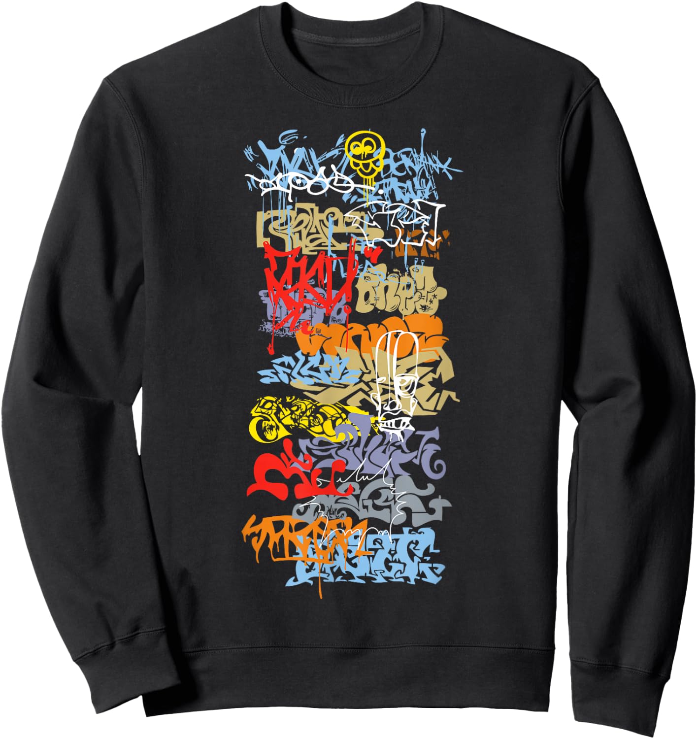Urban Graffiti Street Art Sweatshirt - Sweatshirt | Black