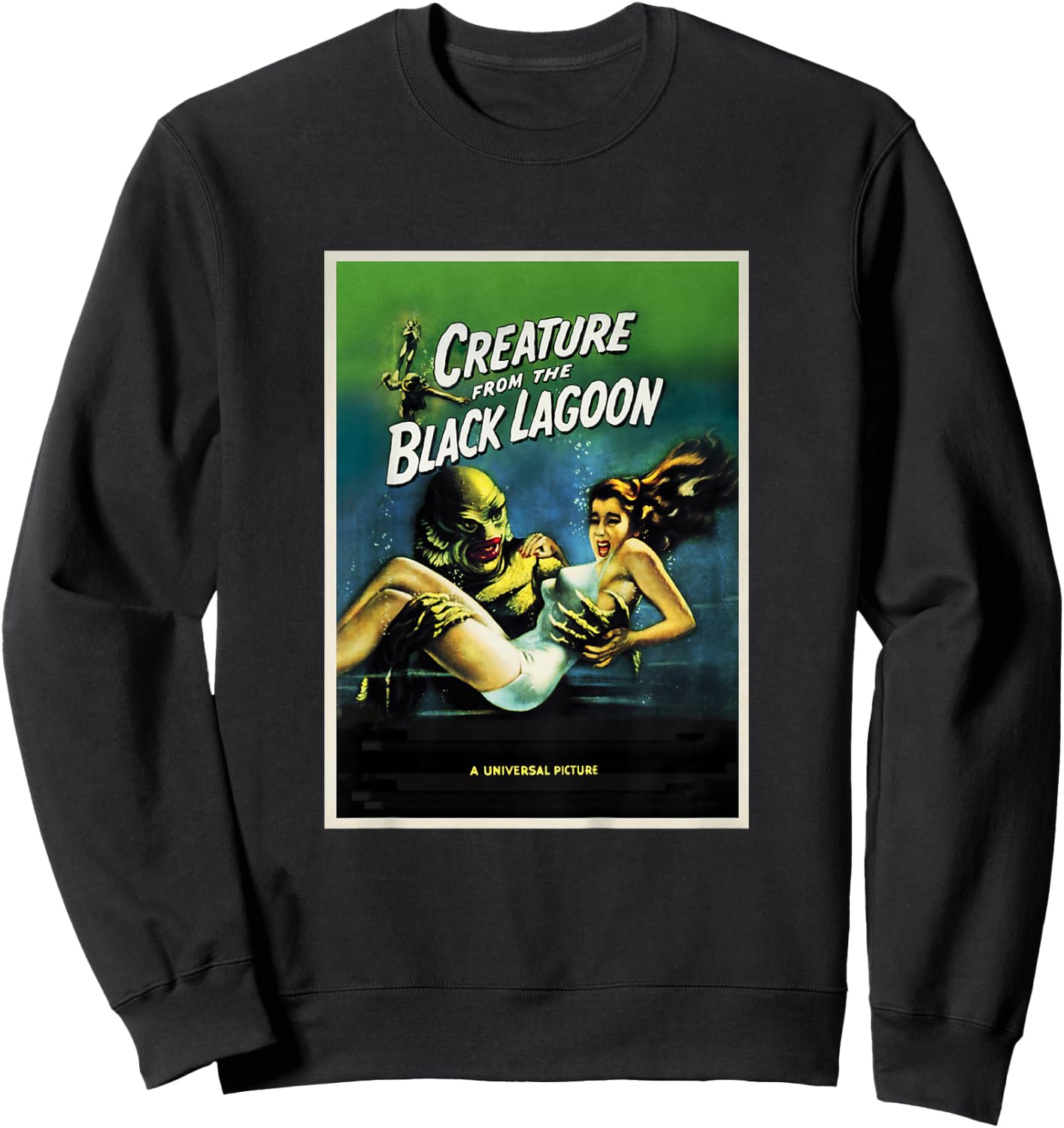 Kids Creature from the Black Lagoon Poster Art Sweatshirt - Sweatshirt | Black