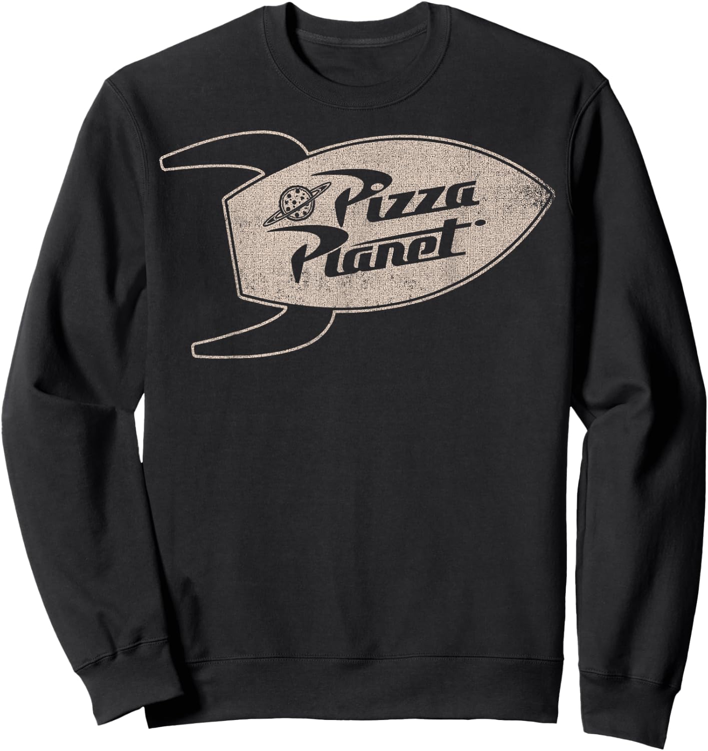 Disney Pixar Toy Story Pizza Planet Rocket Shuttle Sweatshirt - Sweatshirt | Black
