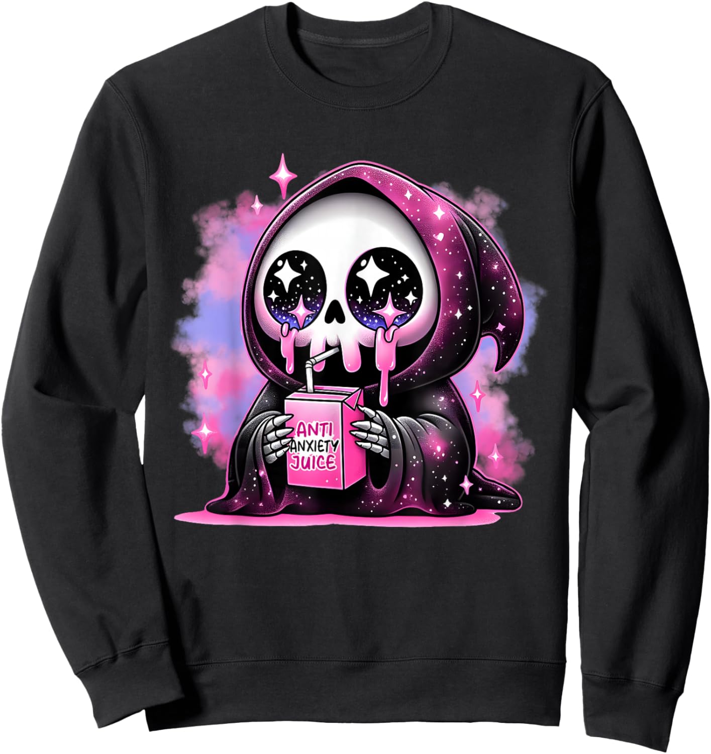 Funny Grim Reaper , Shirt or Women Sweatshirt - Sweatshirt | Black