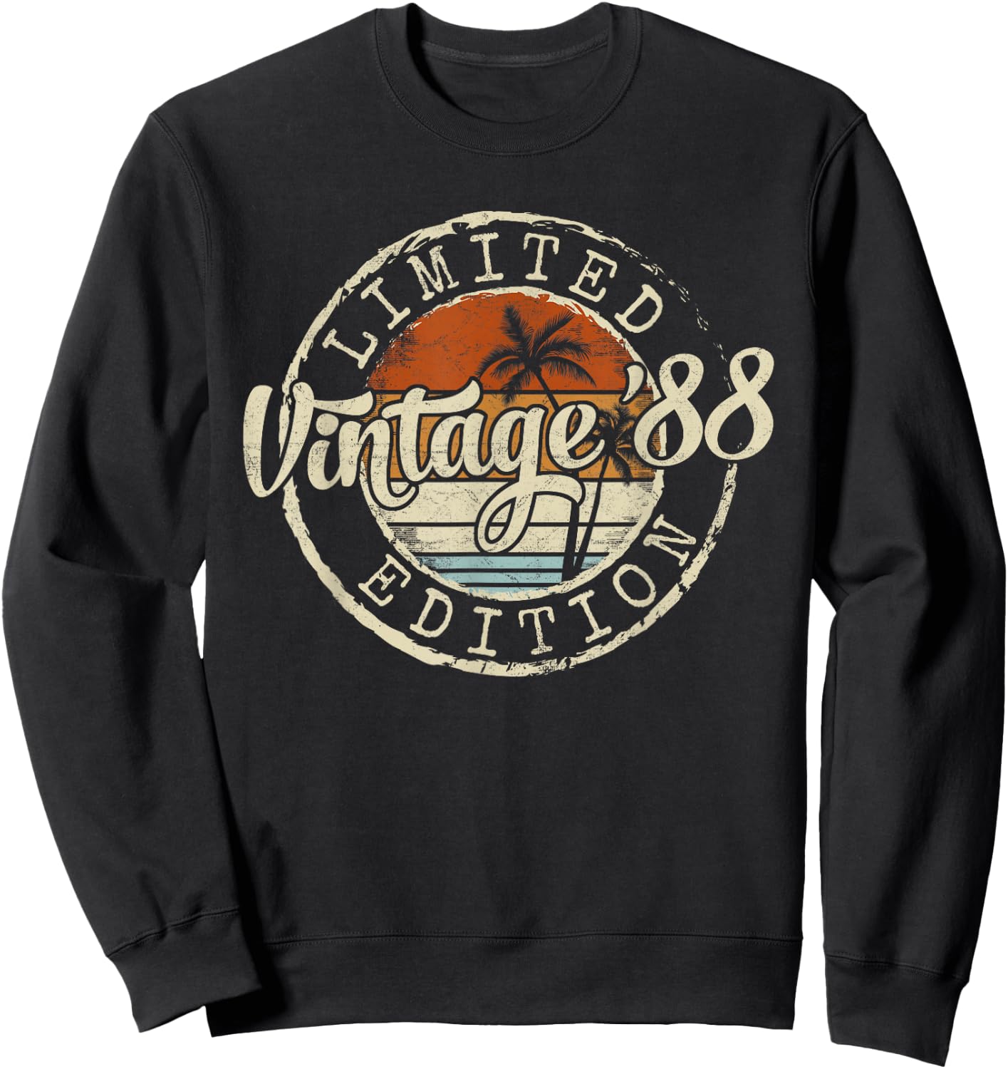 Vintage 1988 38th Birthday Gifts 38 Year Old Women Sweatshirt - Sweatshirt | Black