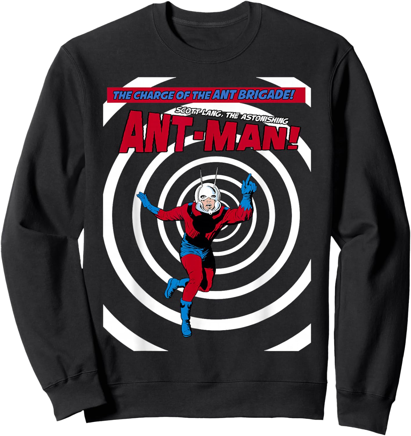 Marvel Ant-Man Classic Retro Shrink Portal Graphic Sweatshirt - Sweatshirt | Black