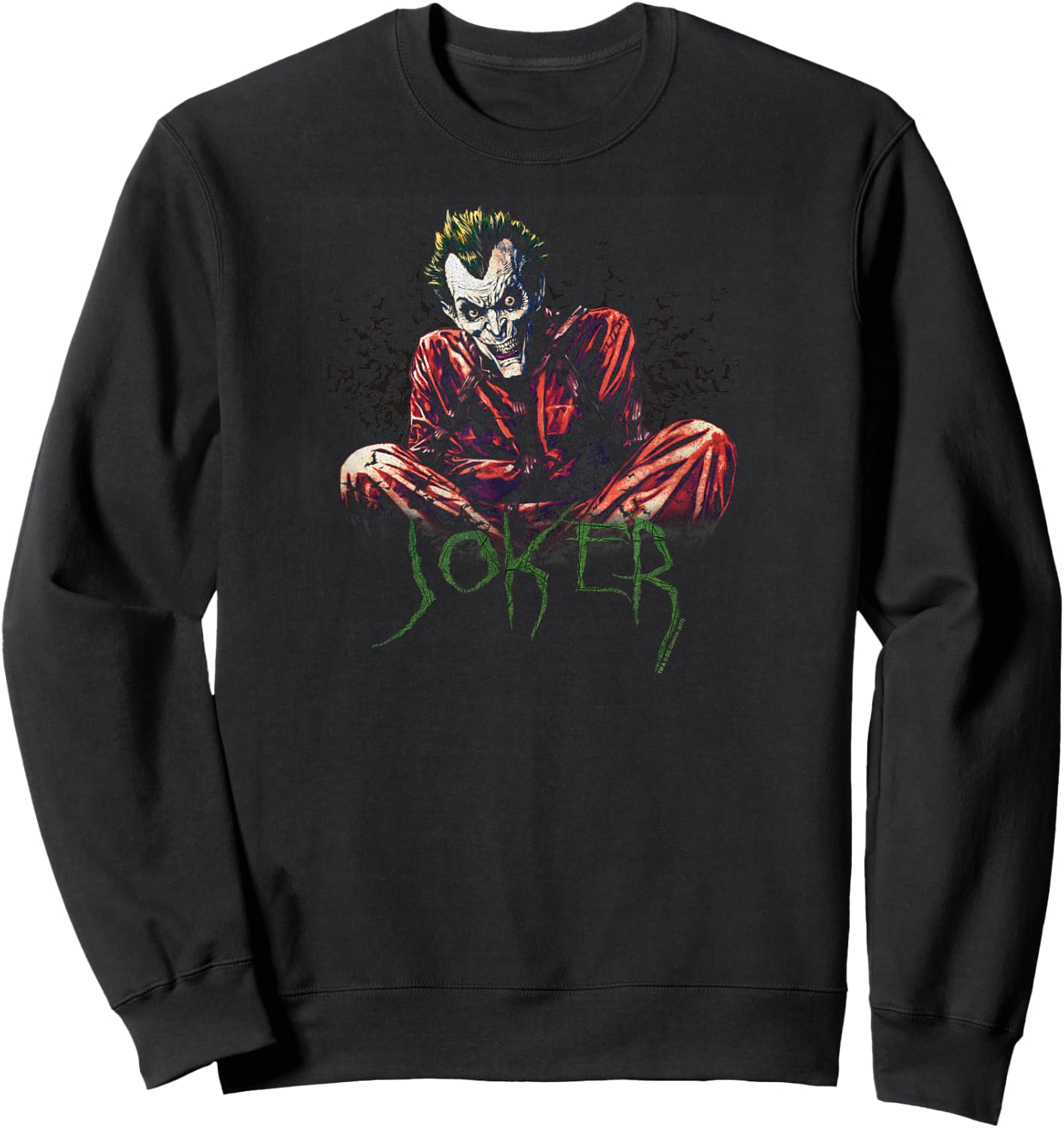 Batman the Joker Straight Jacket Sweatshirt - Sweatshirt | Black