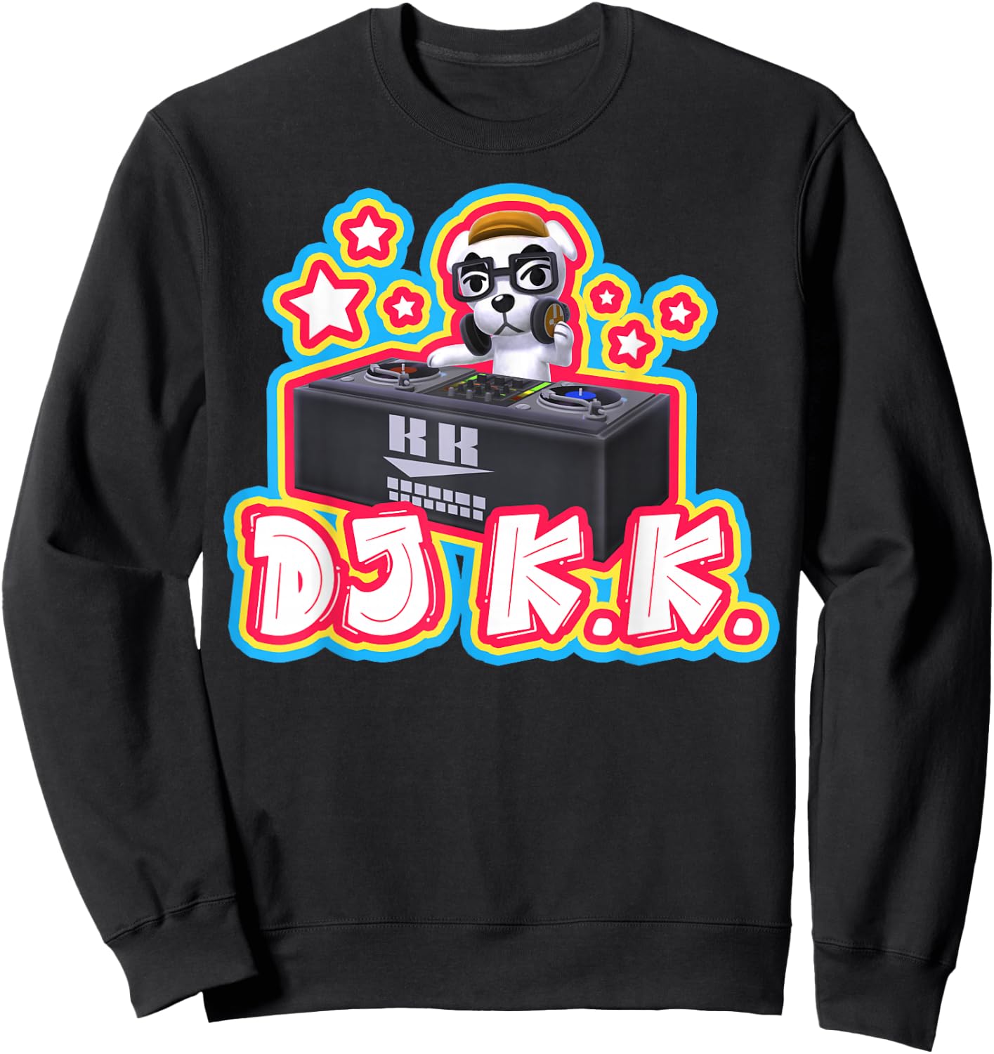 Animal Crossing DJ K.K. Portrait Sweatshirt - Sweatshirt | Black