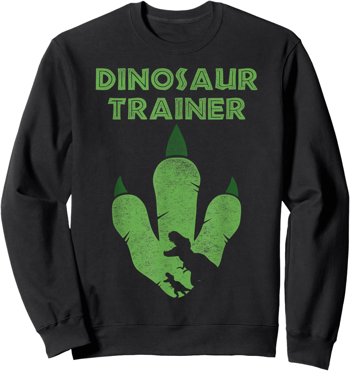 Dinosaur Trainer Funny Dinosaur Sweatshirt - Sweatshirt | Black