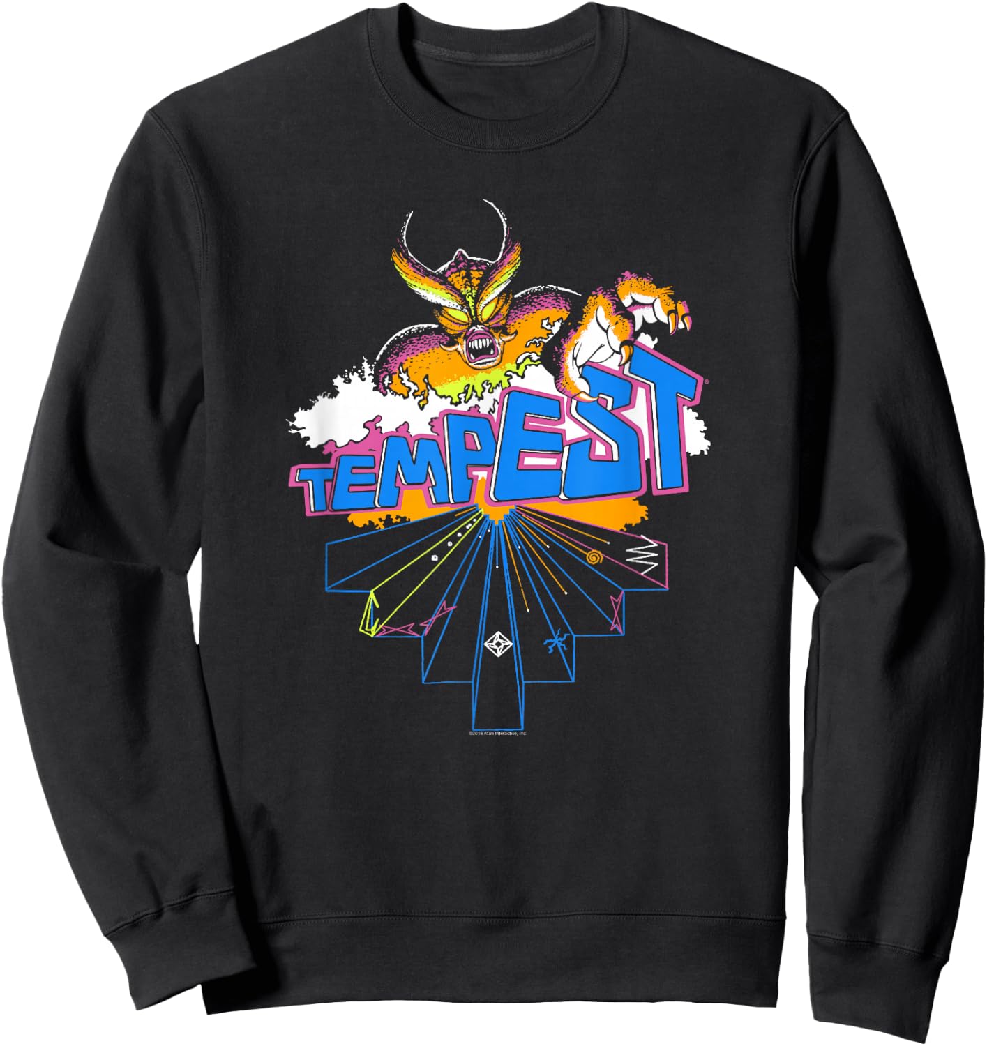 Atari Tempest Monster Vintage Arcade Video Game Sweatshirt - Sweatshirt | Black