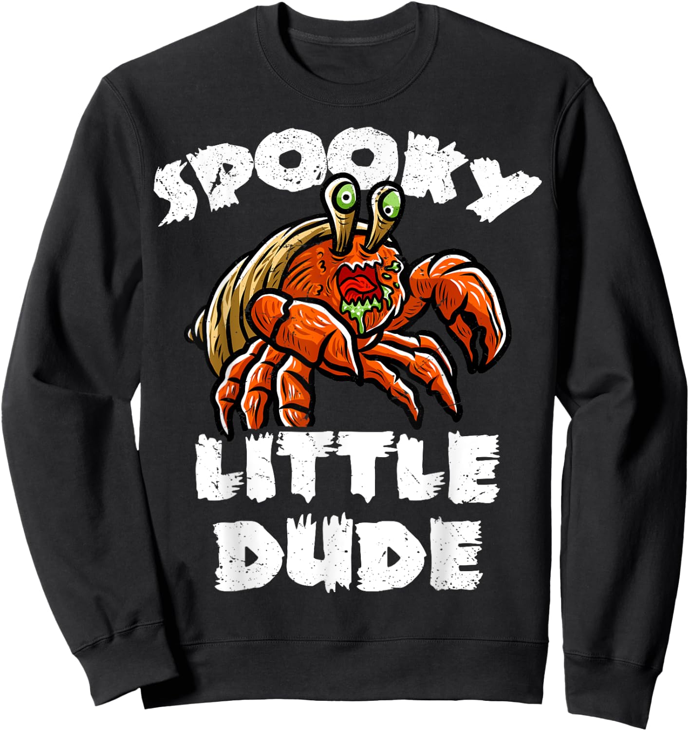 Hermit Crab Boo Zombie Trick Or Treat Halloween Costume Sweatshirt - Sweatshirt | Black