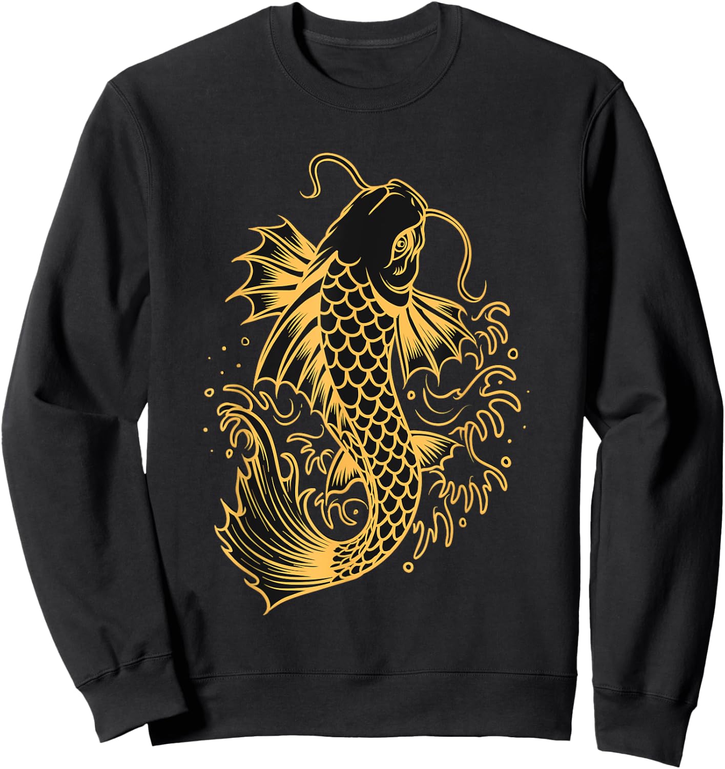 Koi Fish Japanese Asian Carp Sweatshirt - Sweatshirt | Black
