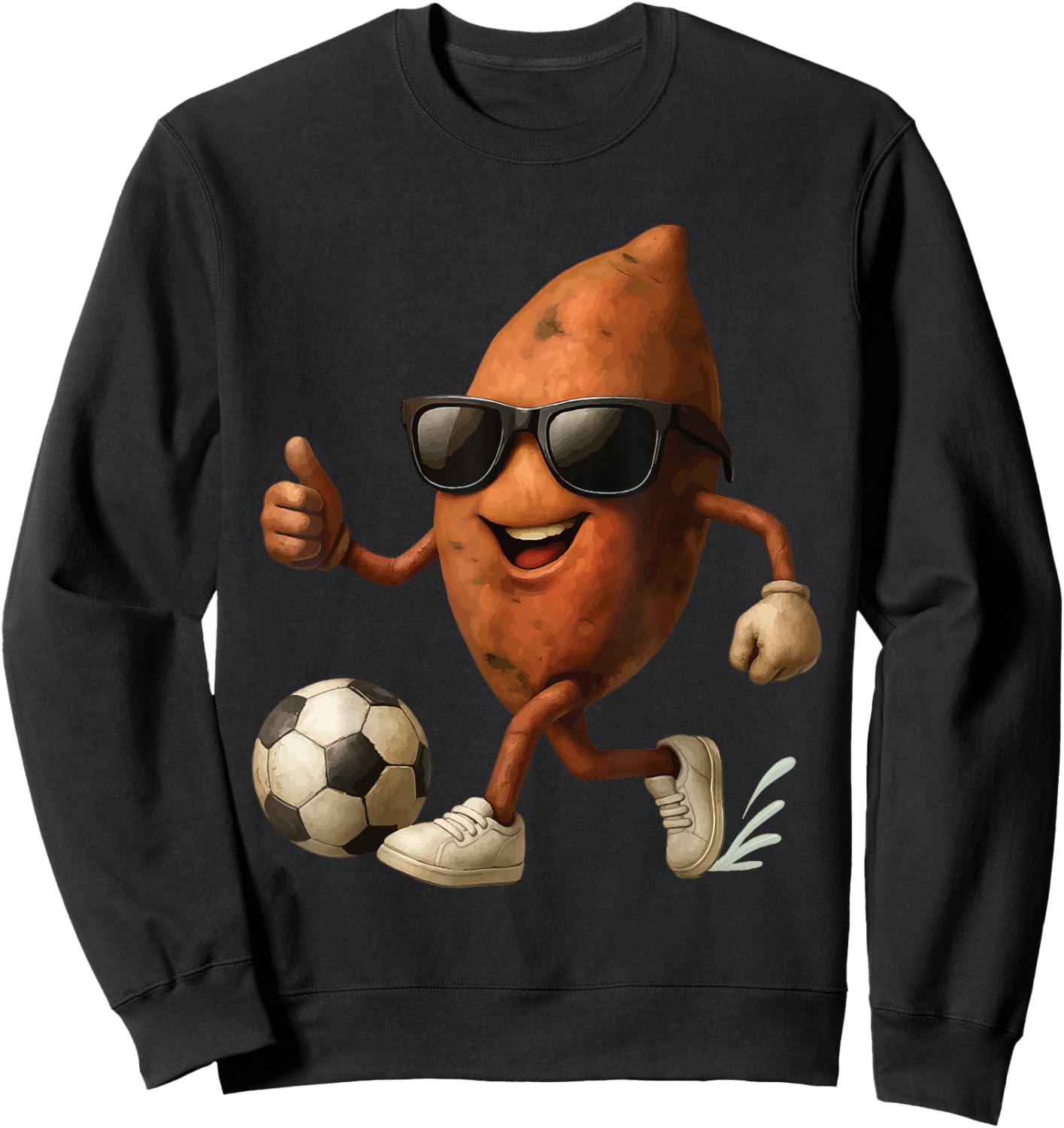 Sweet Potato Soccer Sweatshirt - Sweatshirt | Black