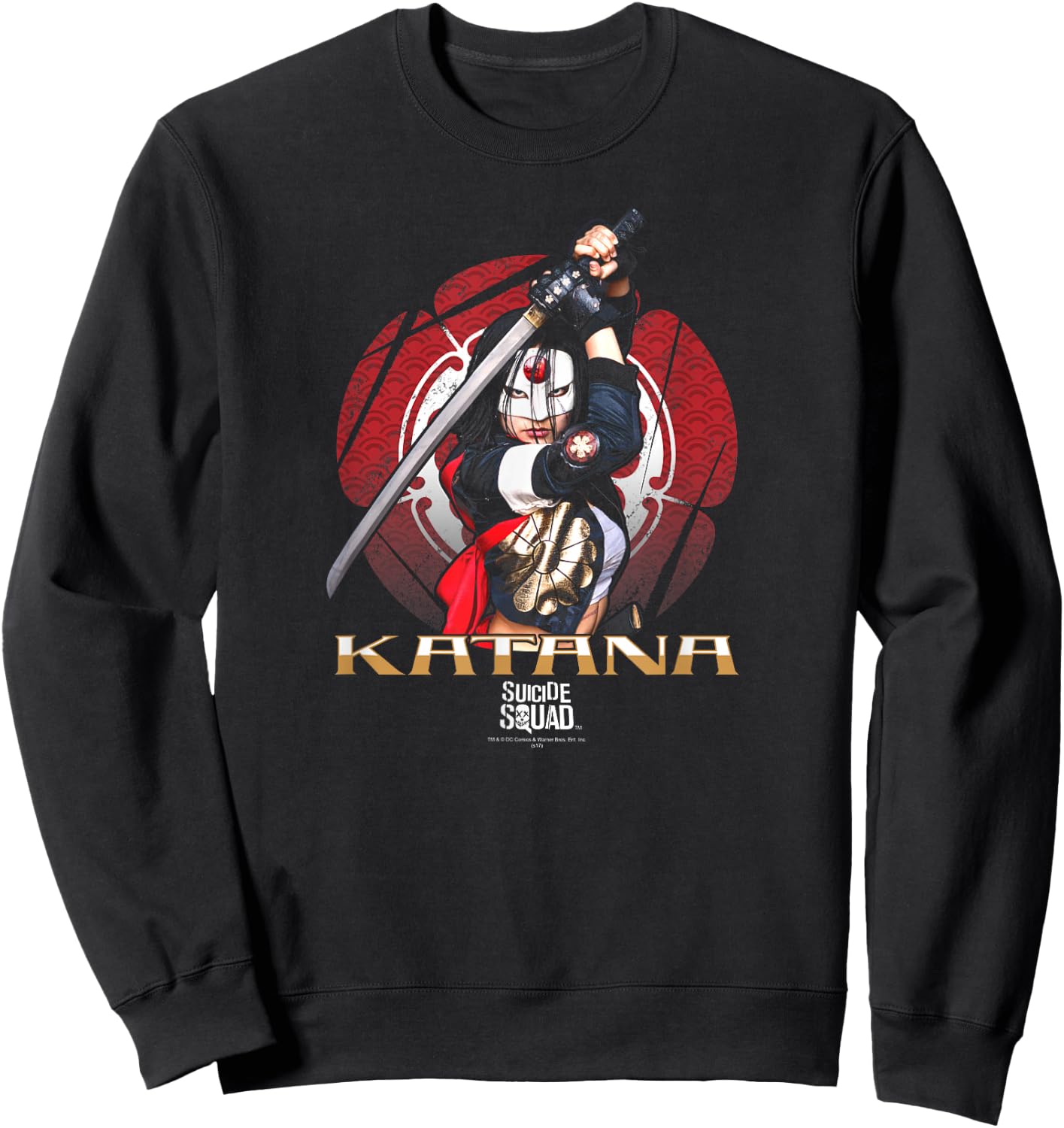 Suicide Squad Katana Flower Sweatshirt - Sweatshirt | Black