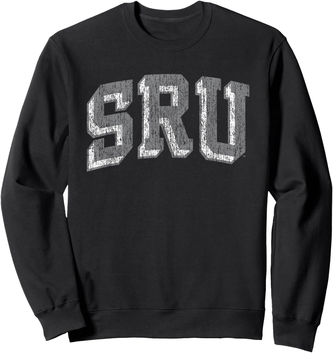 Slippery Rock The Rock Vintage Block Green Official Licensed Sweatshirt - Sweatshirt | Black