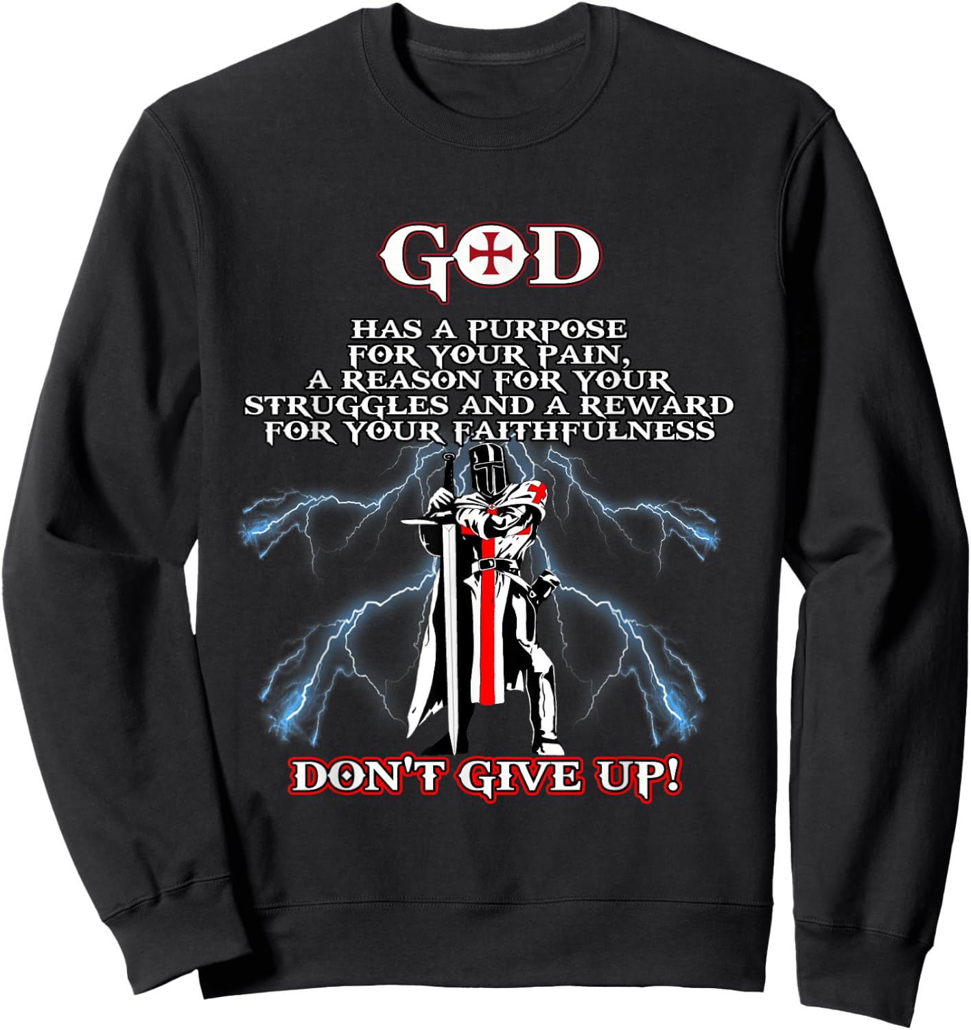 Christian Gospel and Bible Phrase for our Lord Jesus Sweatshirt - Sweatshirt | Black