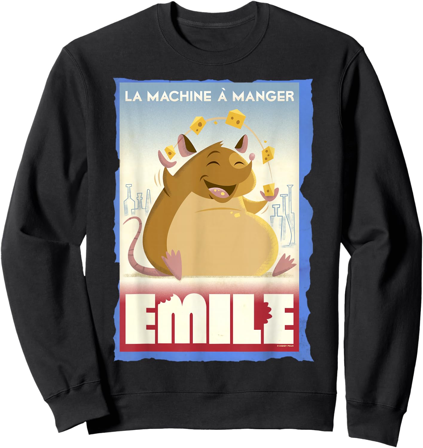 Disney Pixar Ratatouille Emile Eating Poster Sweatshirt - Sweatshirt | Black