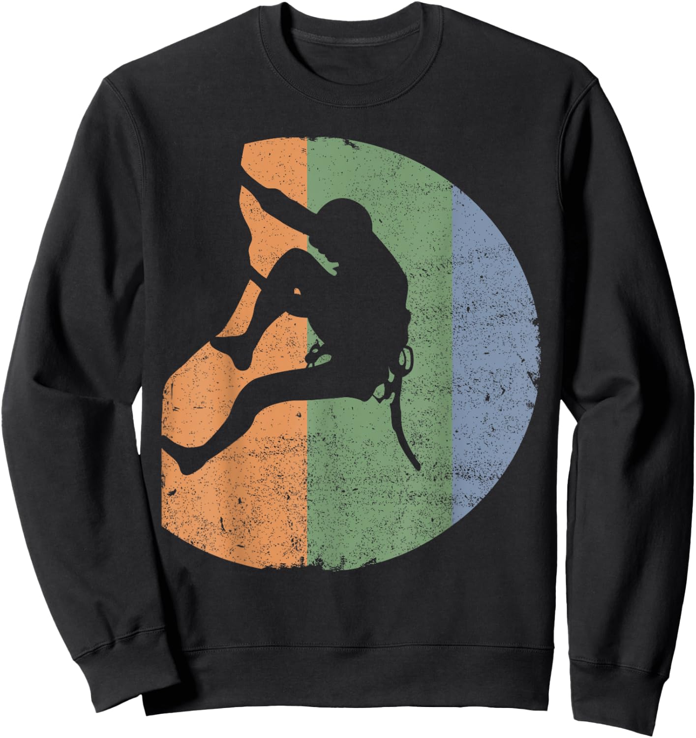 Rock Climbing Vintage Climber - Outdoor Gear Sweatshirt - Sweatshirt | Black