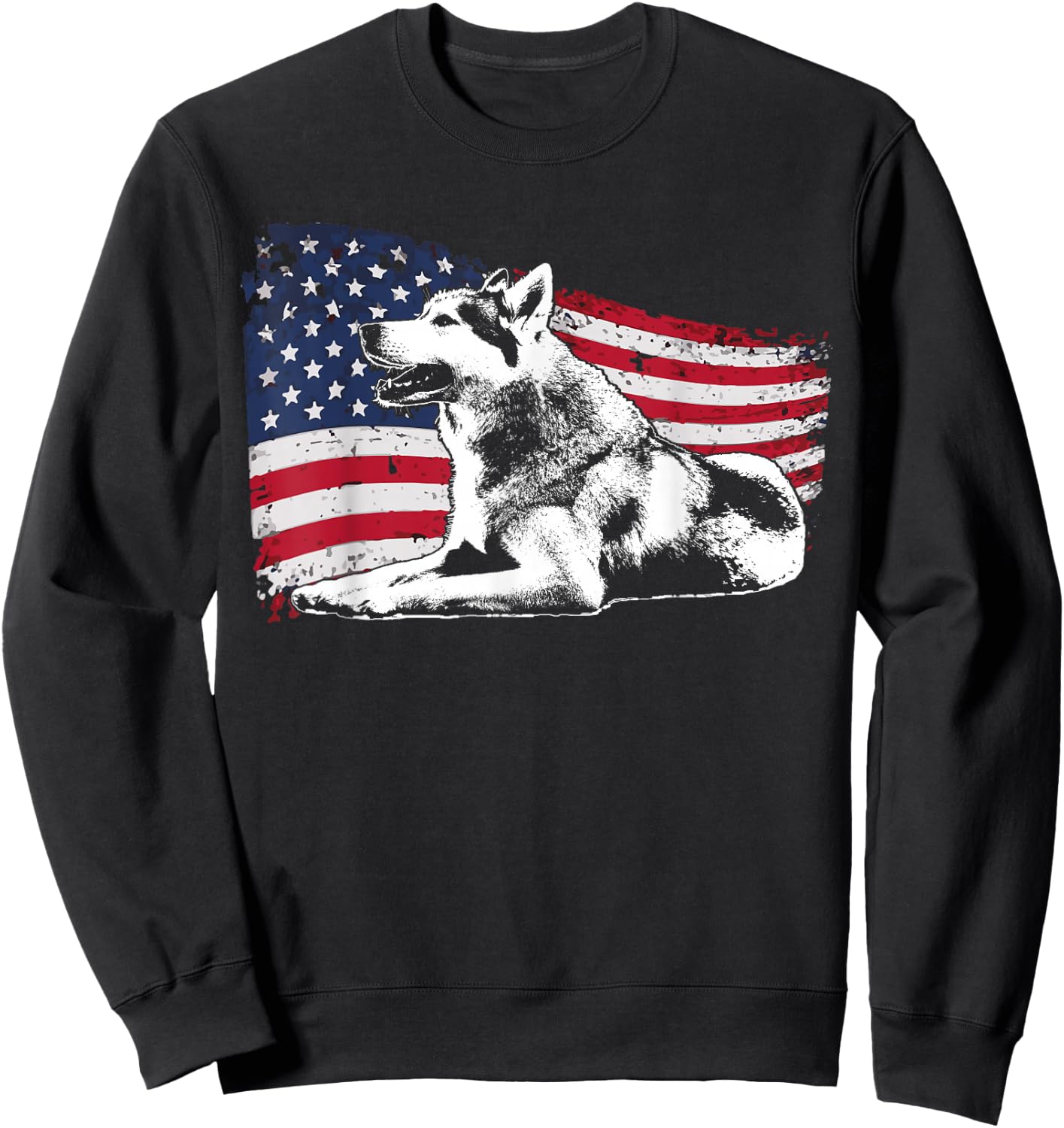 Sled Dog Husky Dog Breed Sweatshirt - Sweatshirt | Black