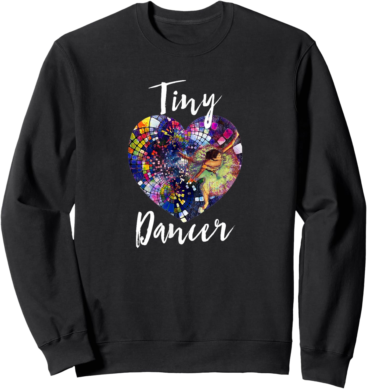 Tiny Dancer Degas Ballerina Heart Sweatshirt - Sweatshirt | Black