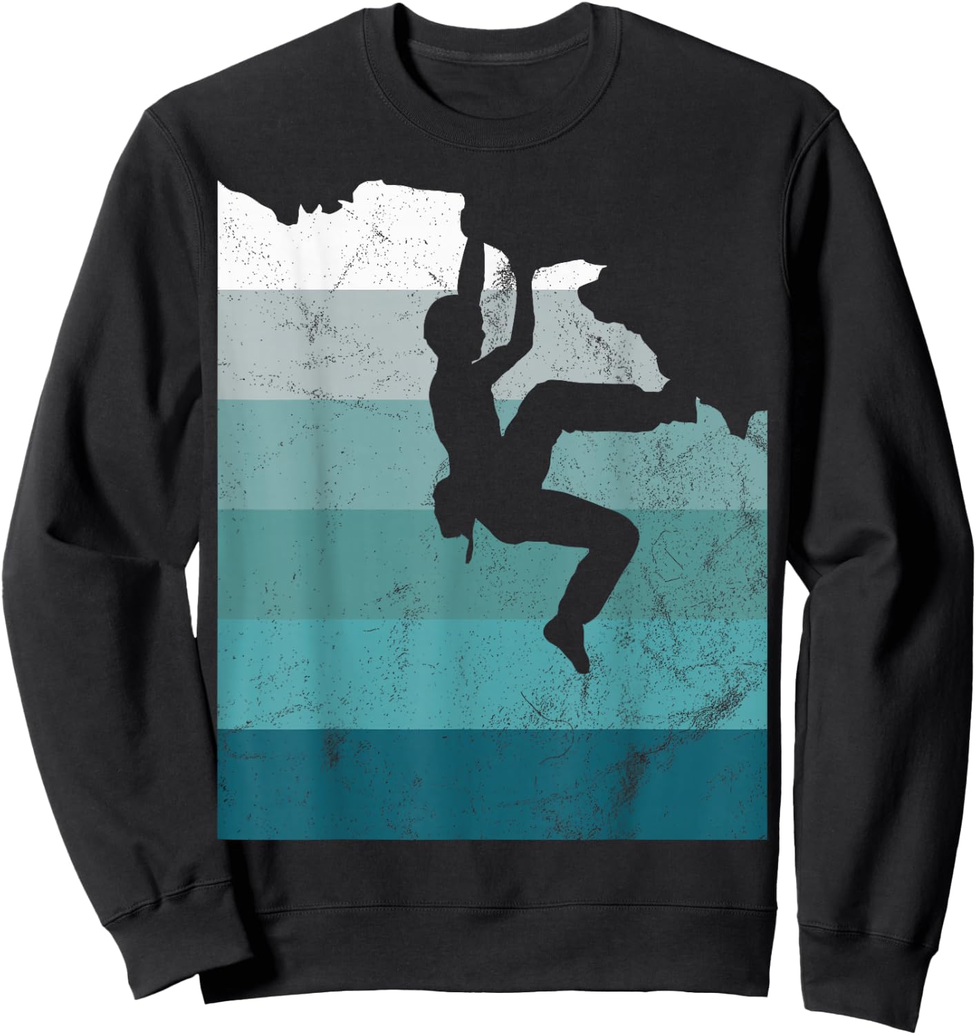 Climber Climbing Bouldering Free Speed Solo Vintage Gift Sweatshirt - Sweatshirt | Black