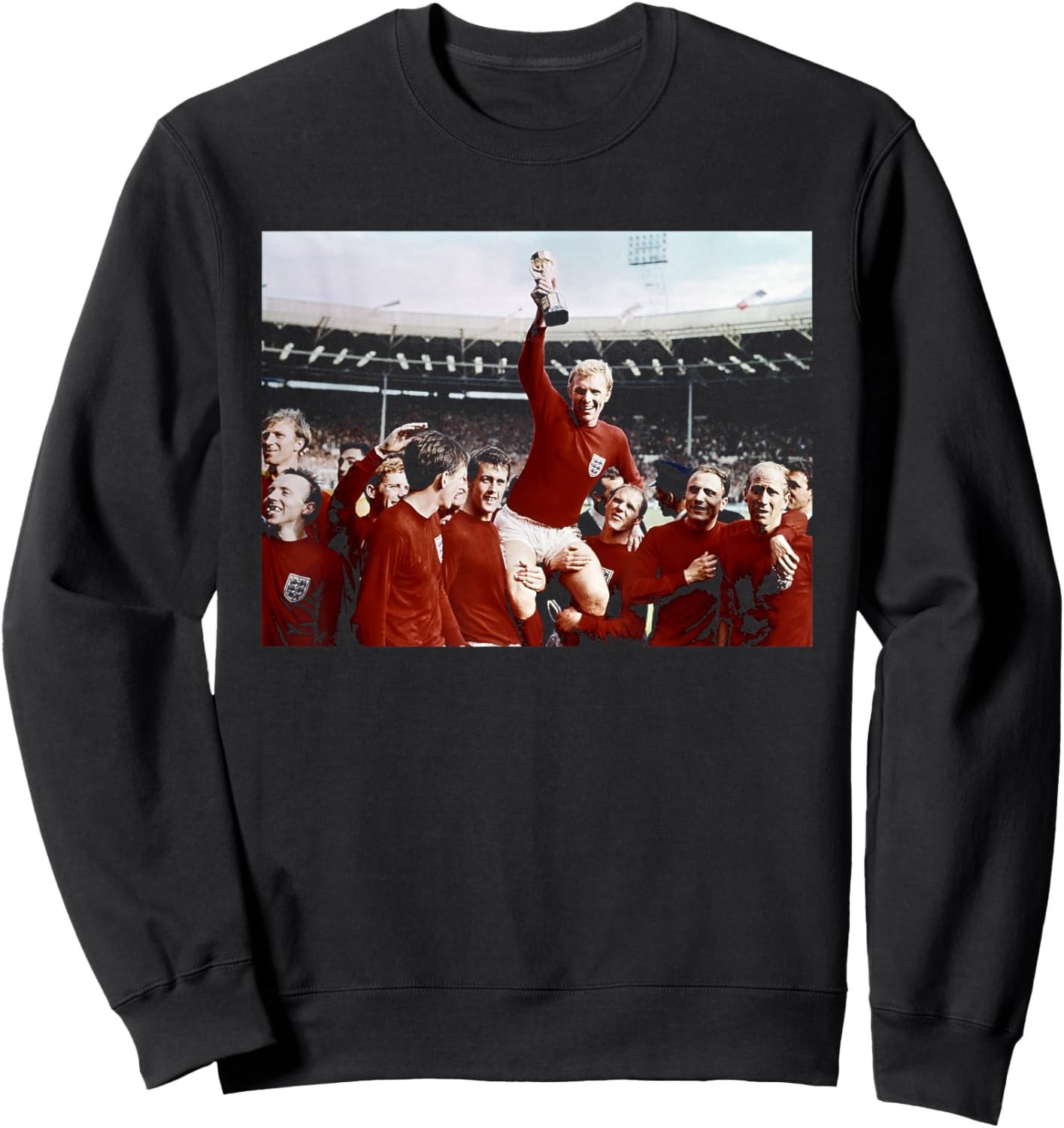 Bobby Moore Trophy England World Cup Final Football 1966 Sweatshirt - Sweatshirt | Black