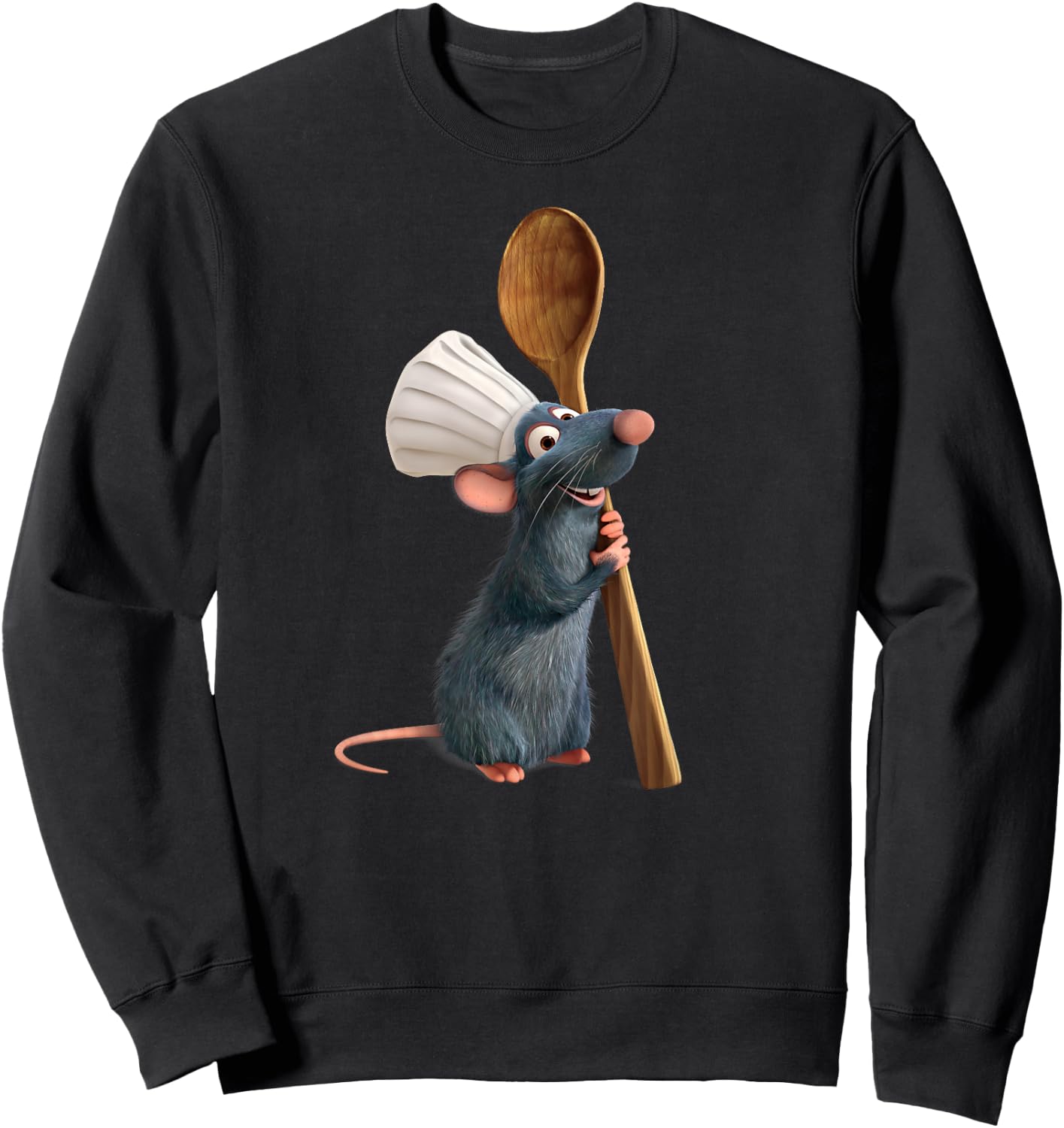 Disney Pixar Ratatouille Chef Remy with Spoon Sweatshirt - Sweatshirt | Black