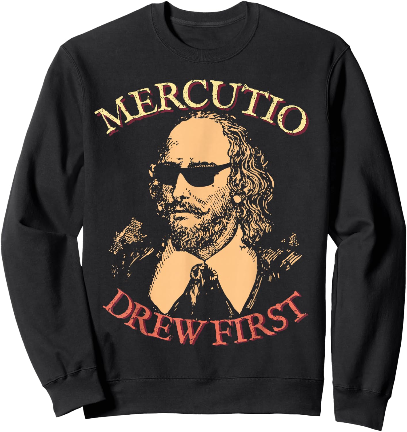 Mercutio Drew First William Shakespeare Romeo & Juliet Sweatshirt - Sweatshirt | Black